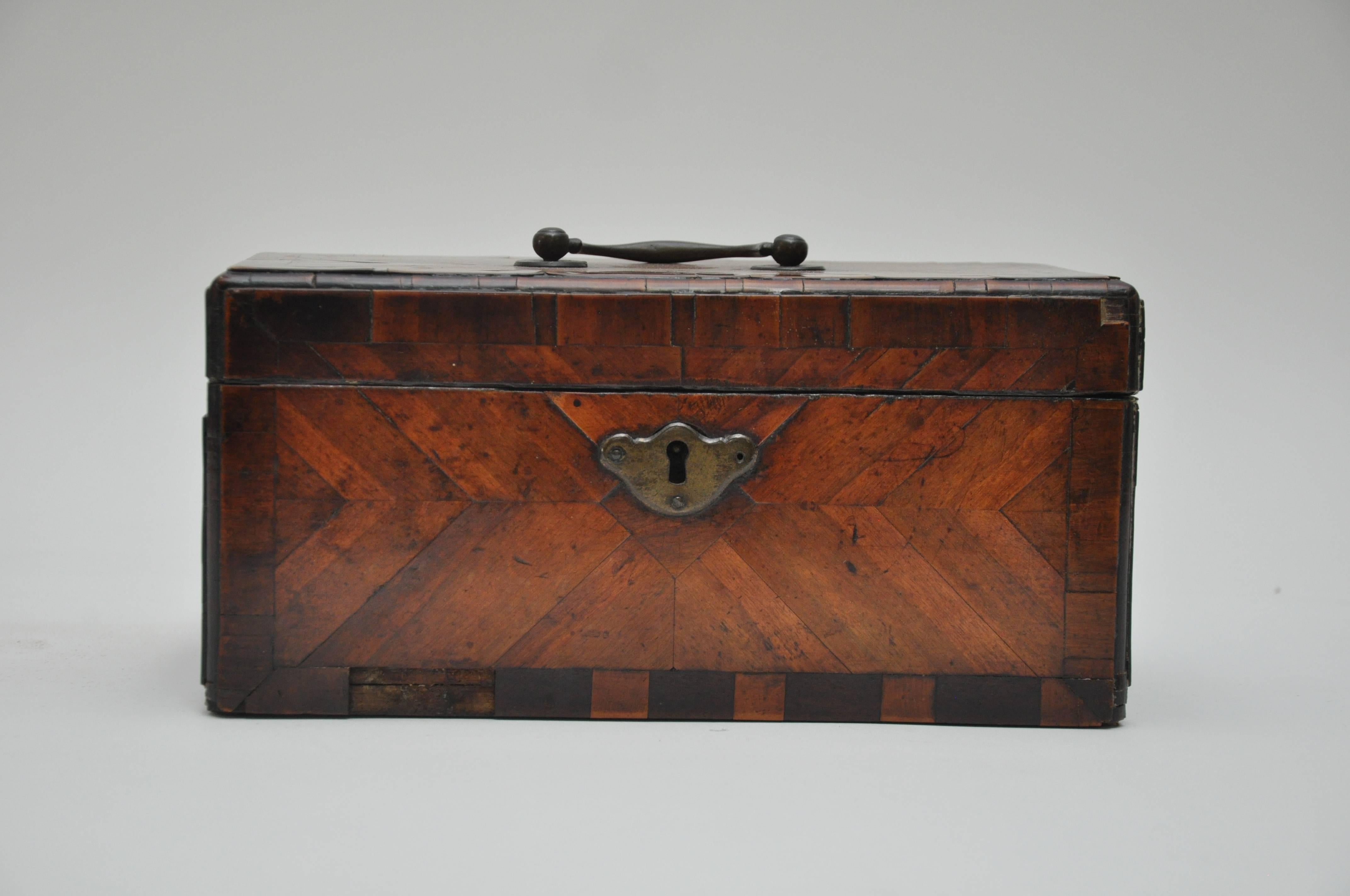 Scottish Mahogany Tea Caddy