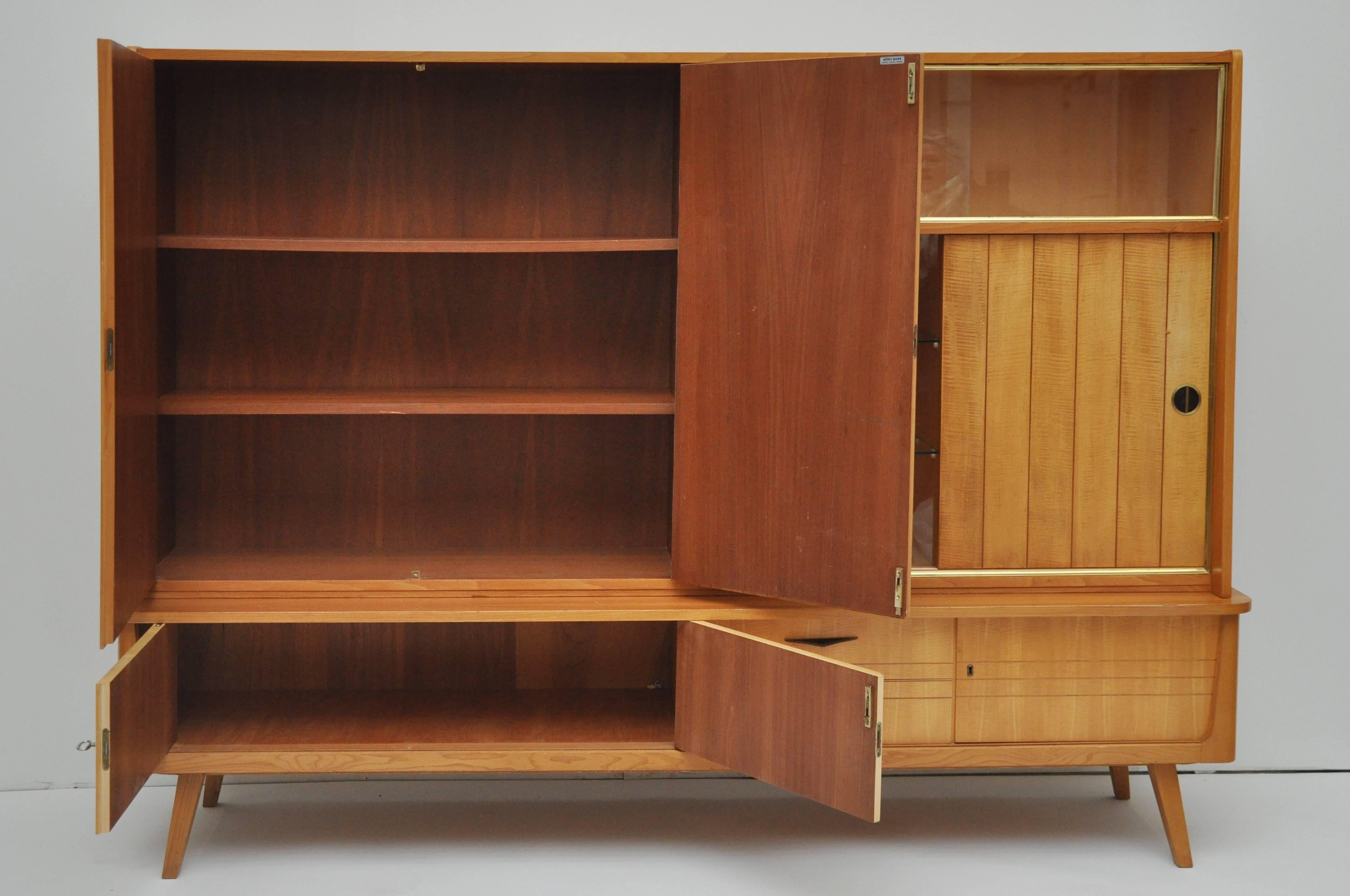 Mid-Century Modern Midcentury Mobel Mann Wall Storage Unit or Bar