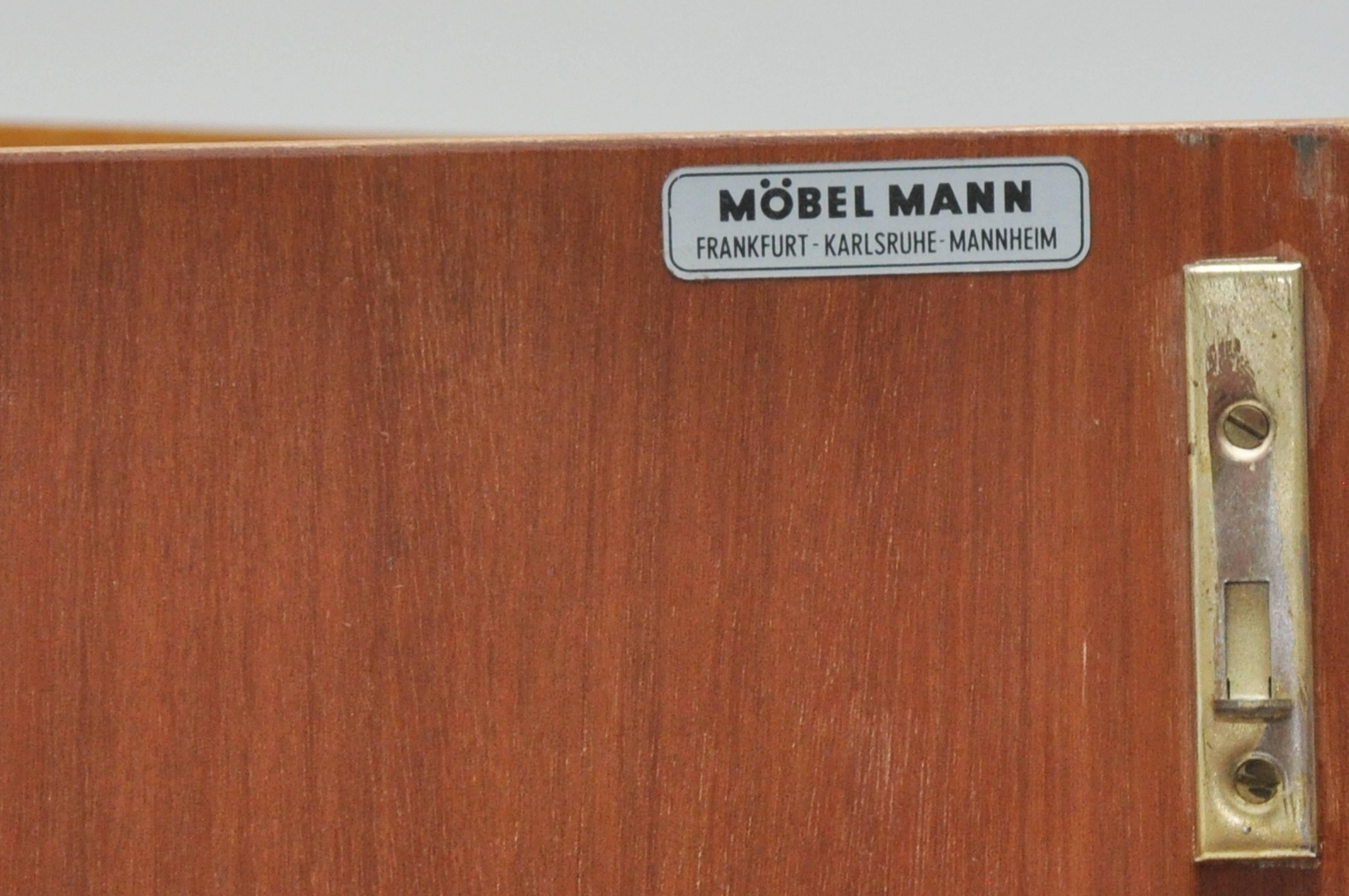 German Midcentury Mobel Mann Wall Storage Unit or Bar