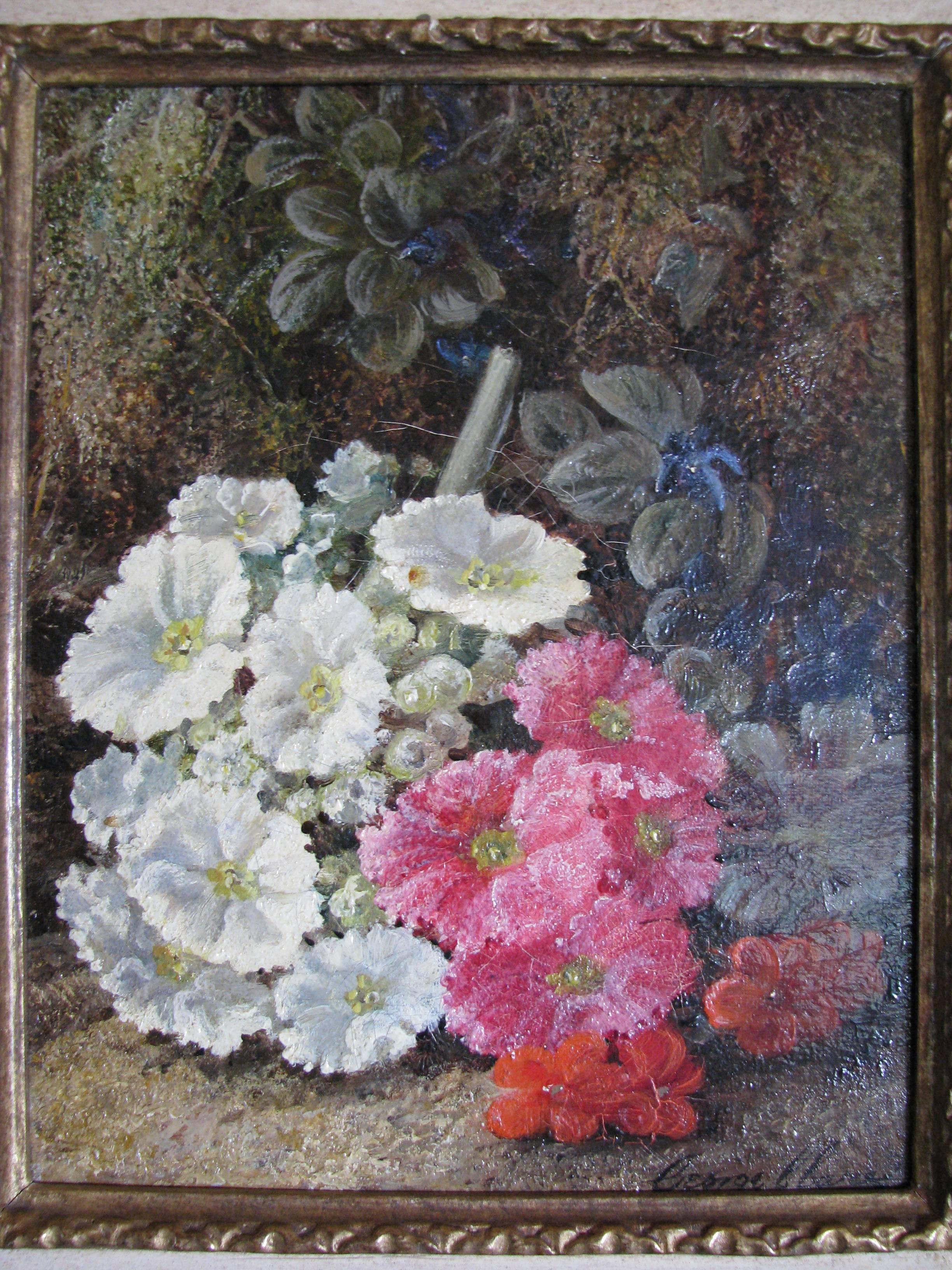 white flowers paintings