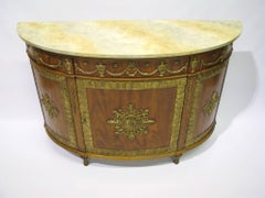 John Widdicomb Neoclassic Style Demilune Cabinet