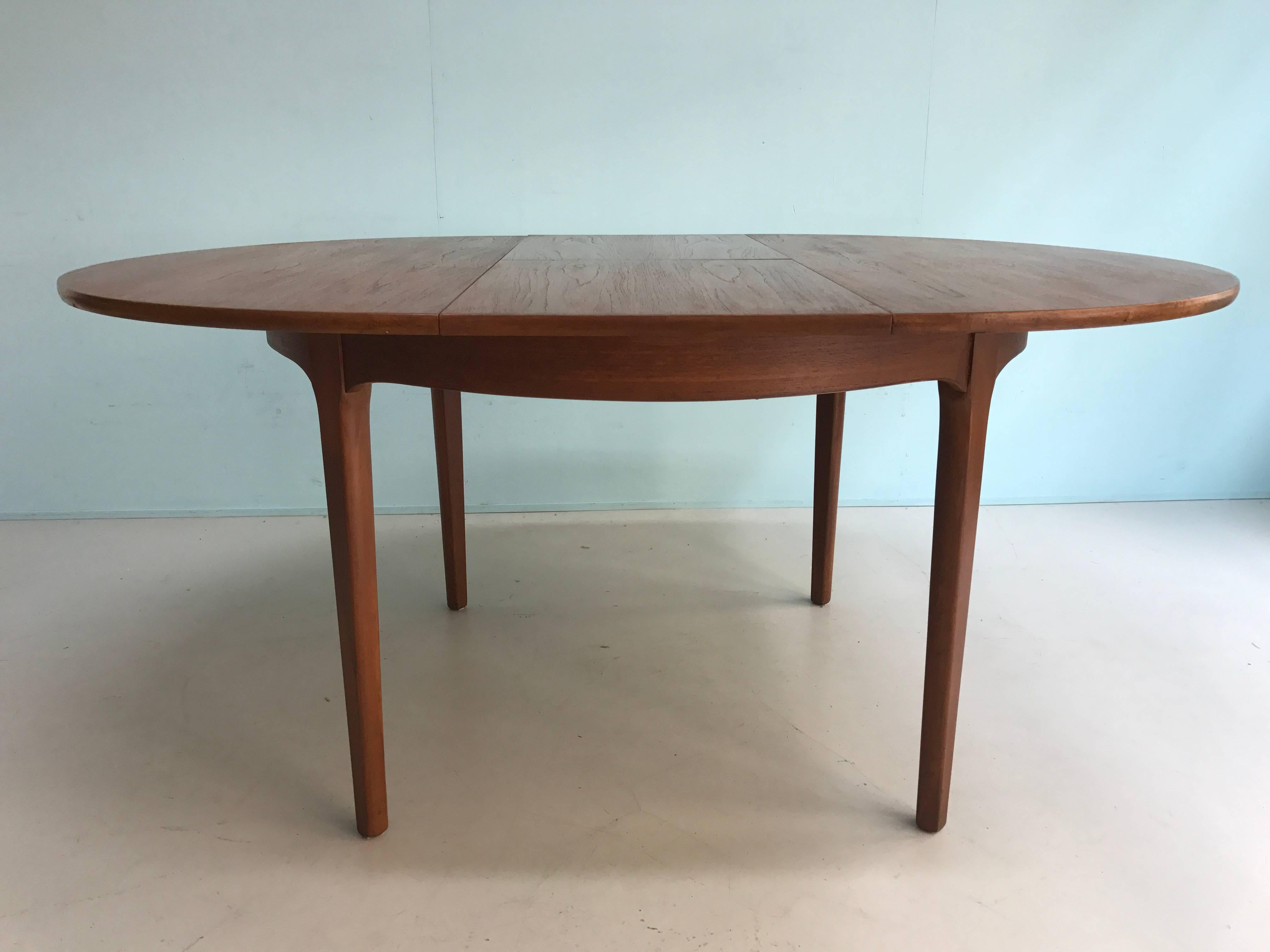 Teak Midcentury Dining Table For Sale 1