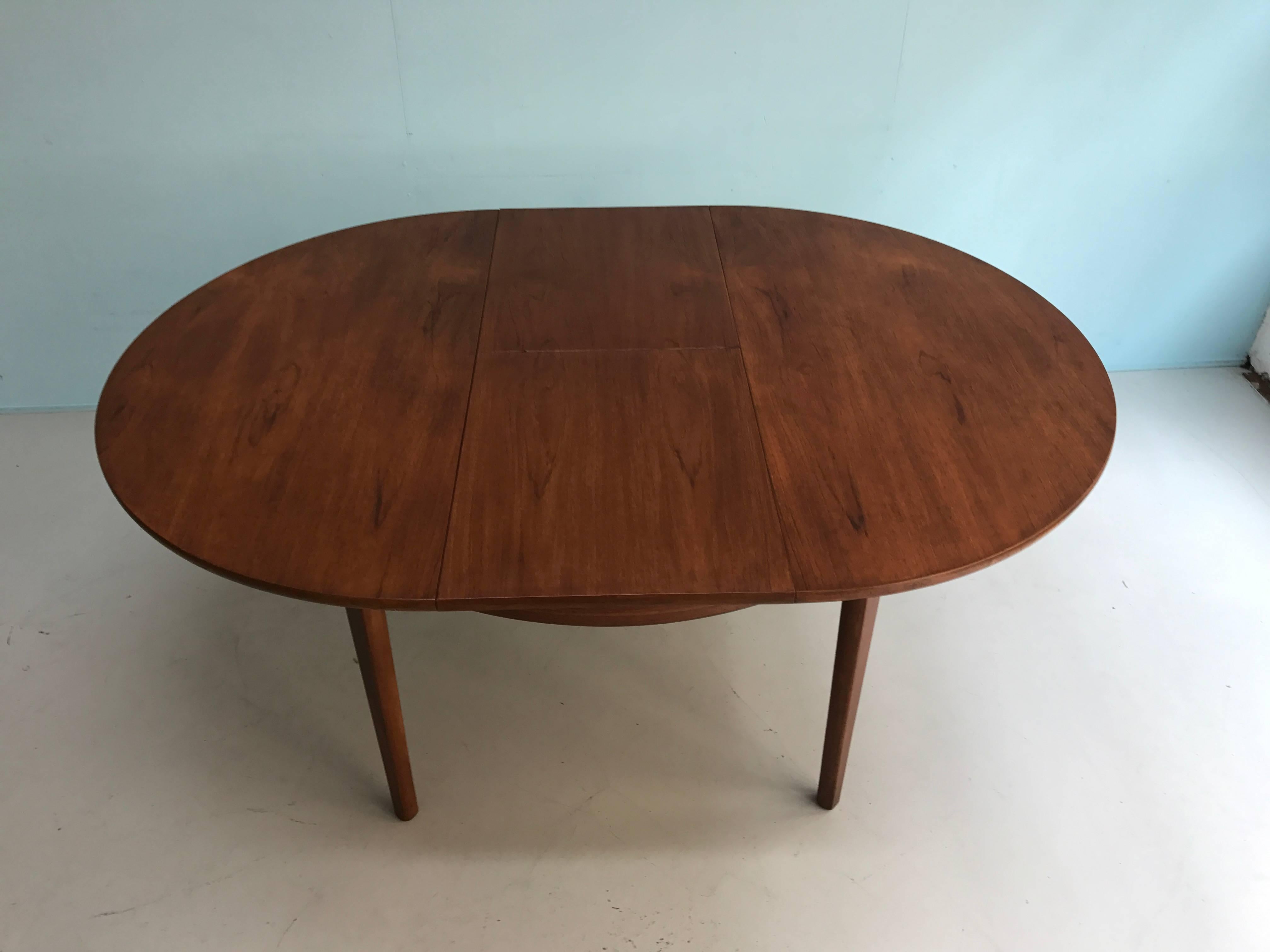 Teak Midcentury Dining Table For Sale 3