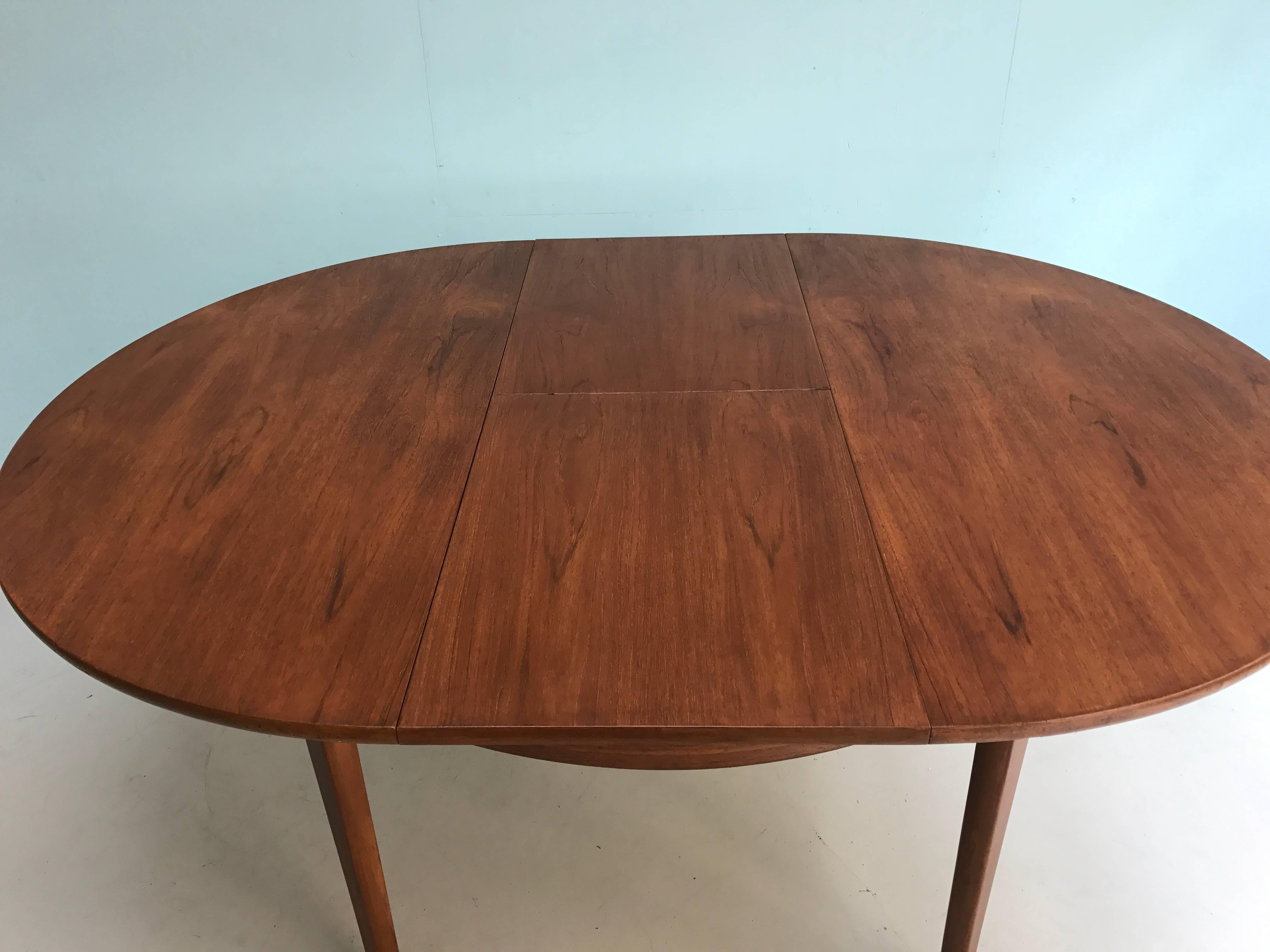 Teak Midcentury Dining Table For Sale 2