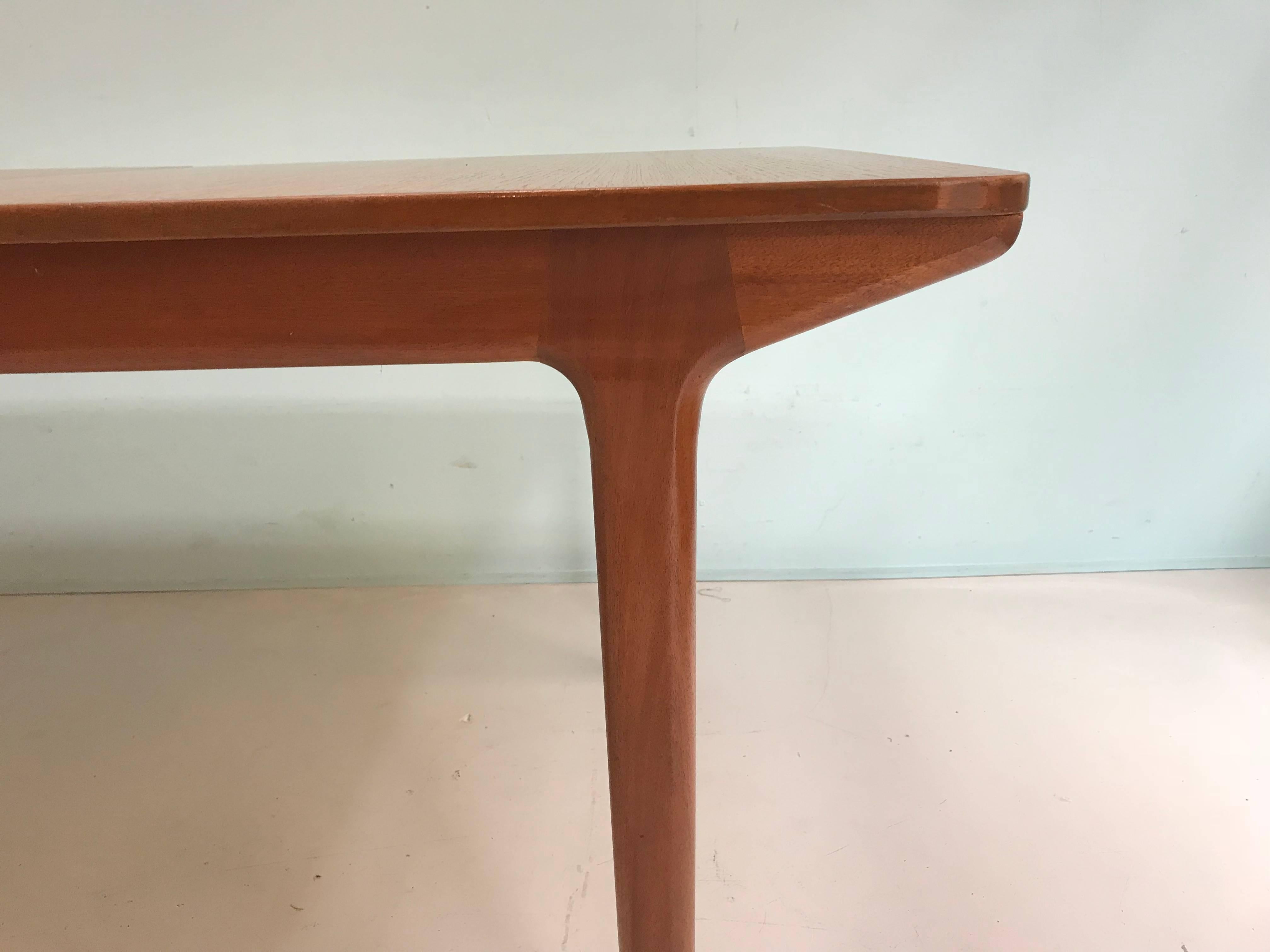Mid-Century Modern Midcentury Large Teak Extending Dining Table by Tom Robertson for A.H. McIntosh For Sale