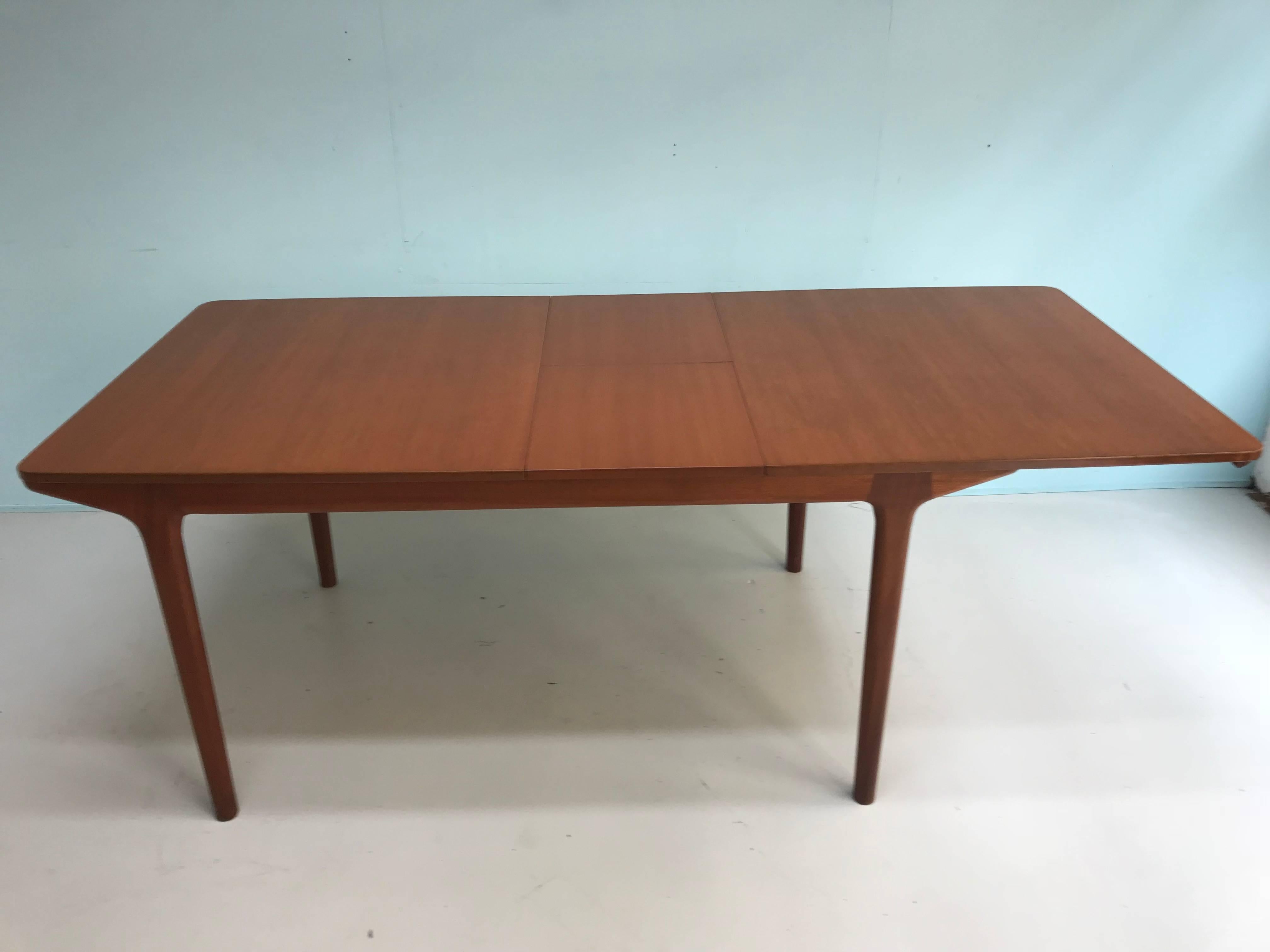 Midcentury Large Teak Extending Dining Table by Tom Robertson for A.H. McIntosh For Sale 2