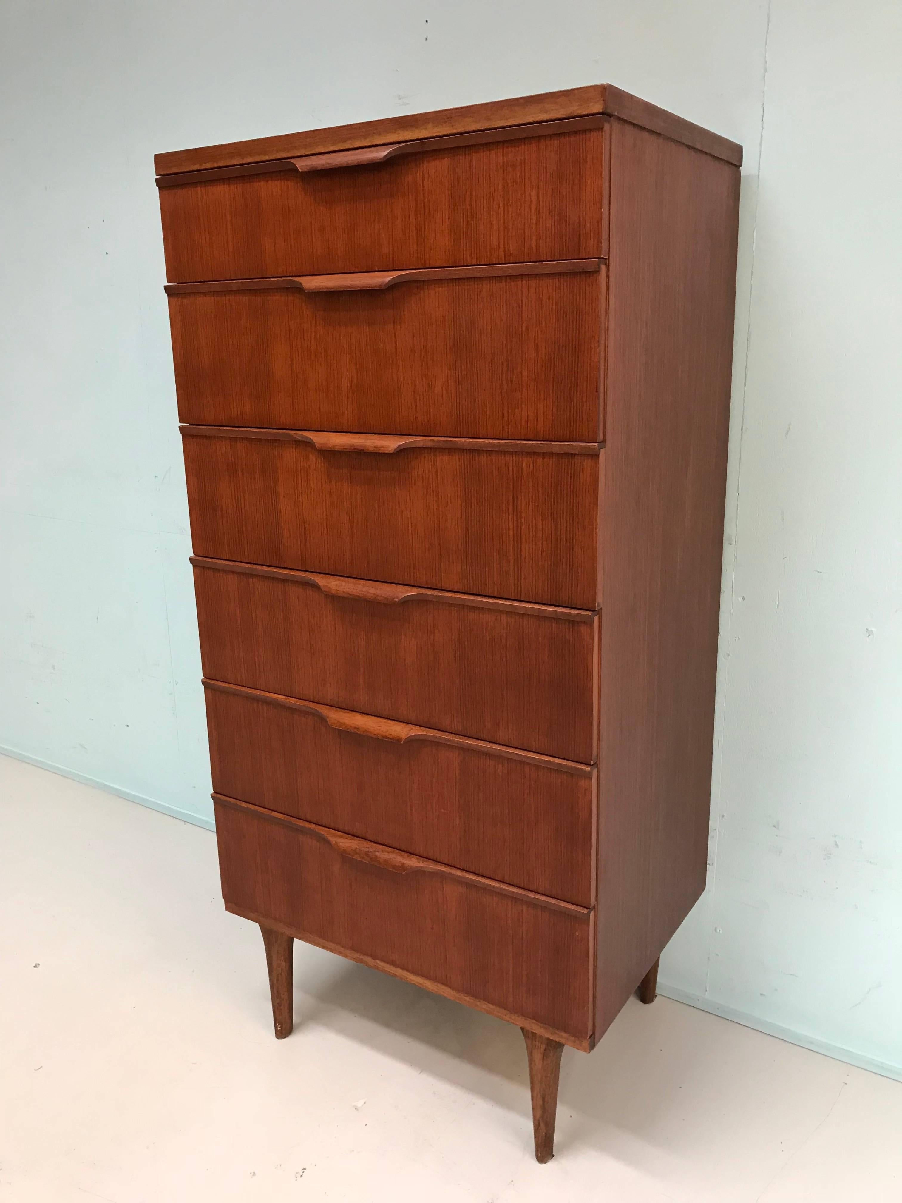 Midcentury Teak Commode by Frank Guille In Excellent Condition In Leiden, NL