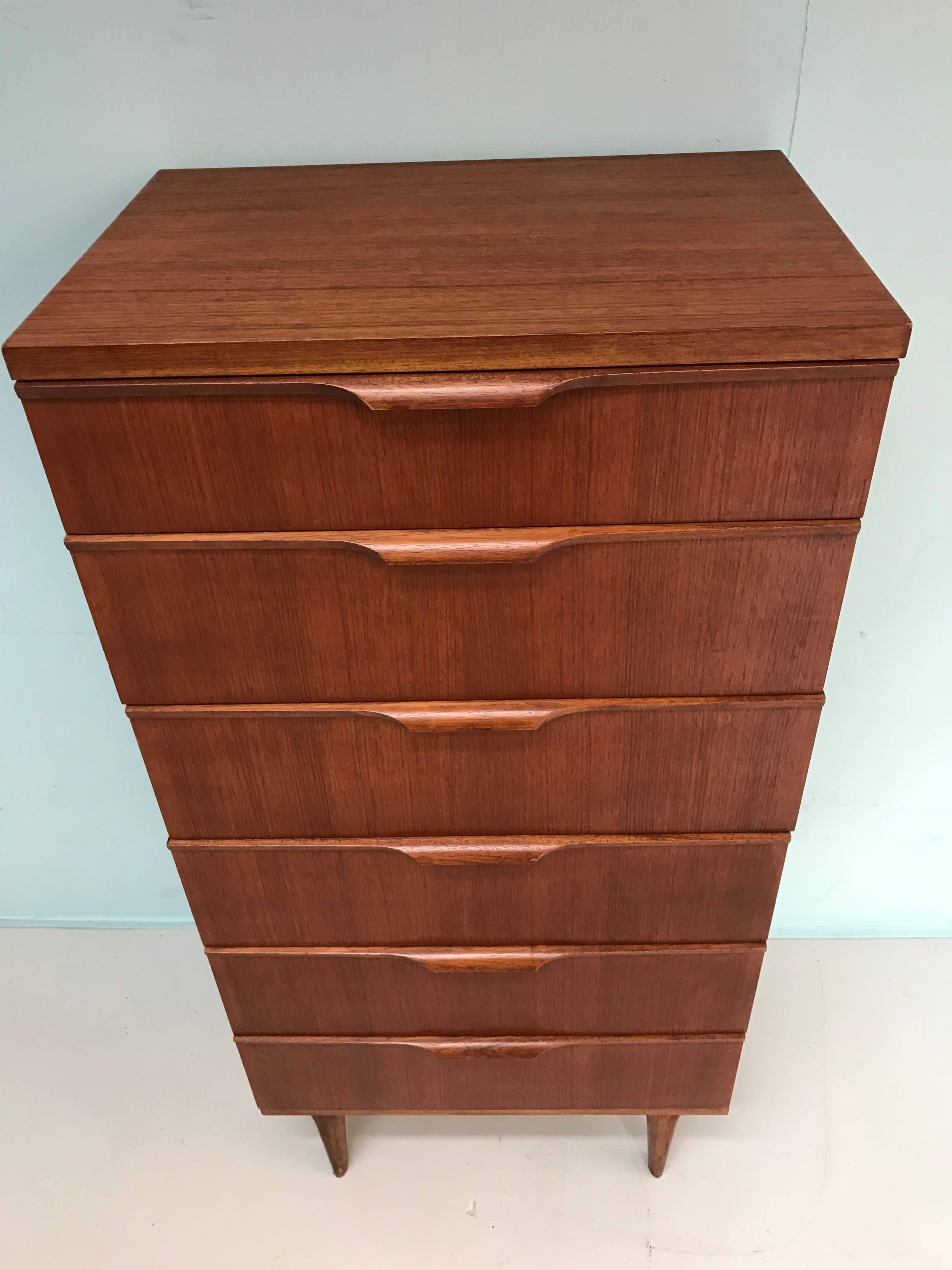 British Midcentury Teak Commode by Frank Guille