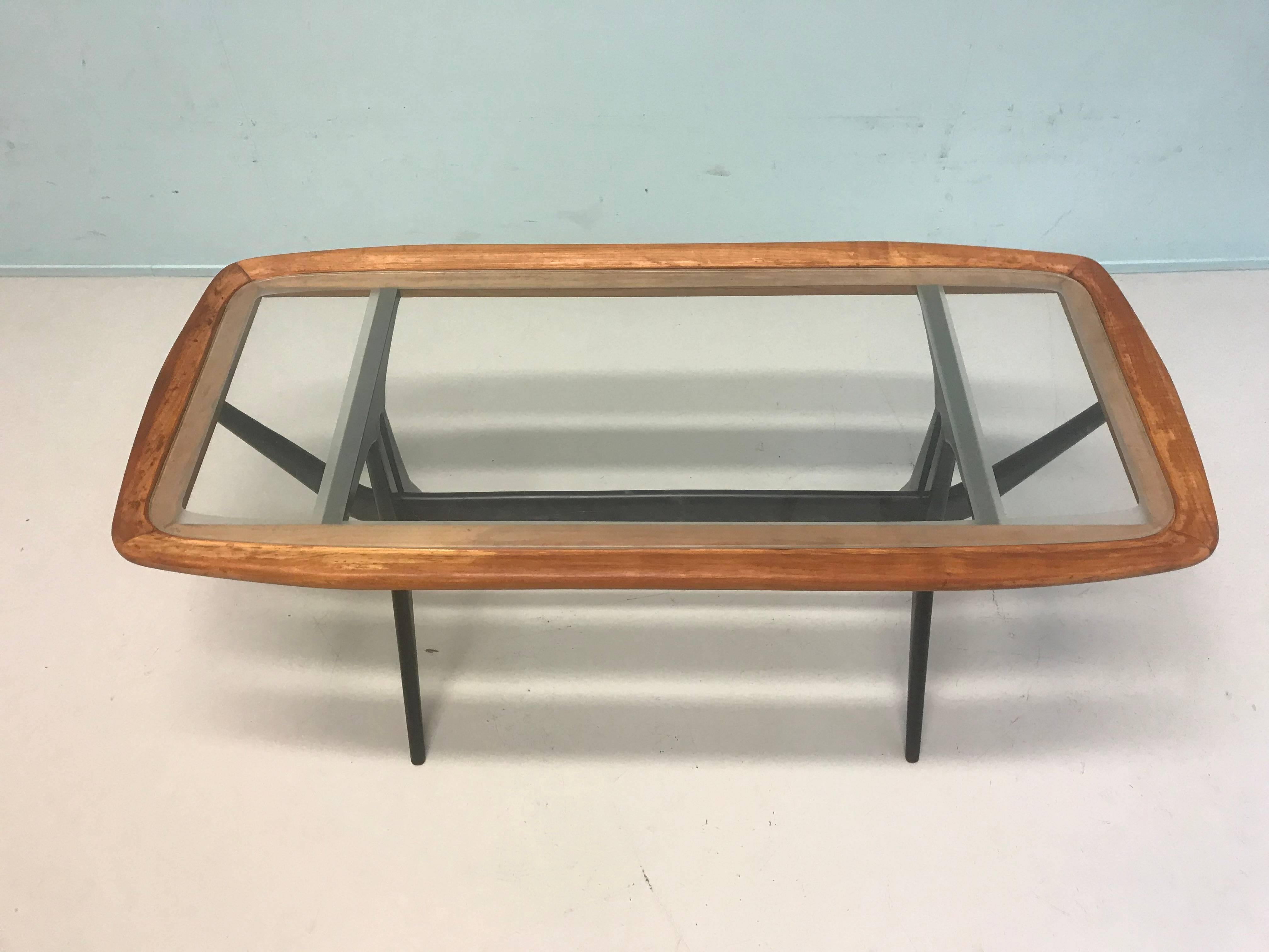 Midcentury Cesare Lacca for Cassina Coffee Table In Good Condition For Sale In Leiden, NL