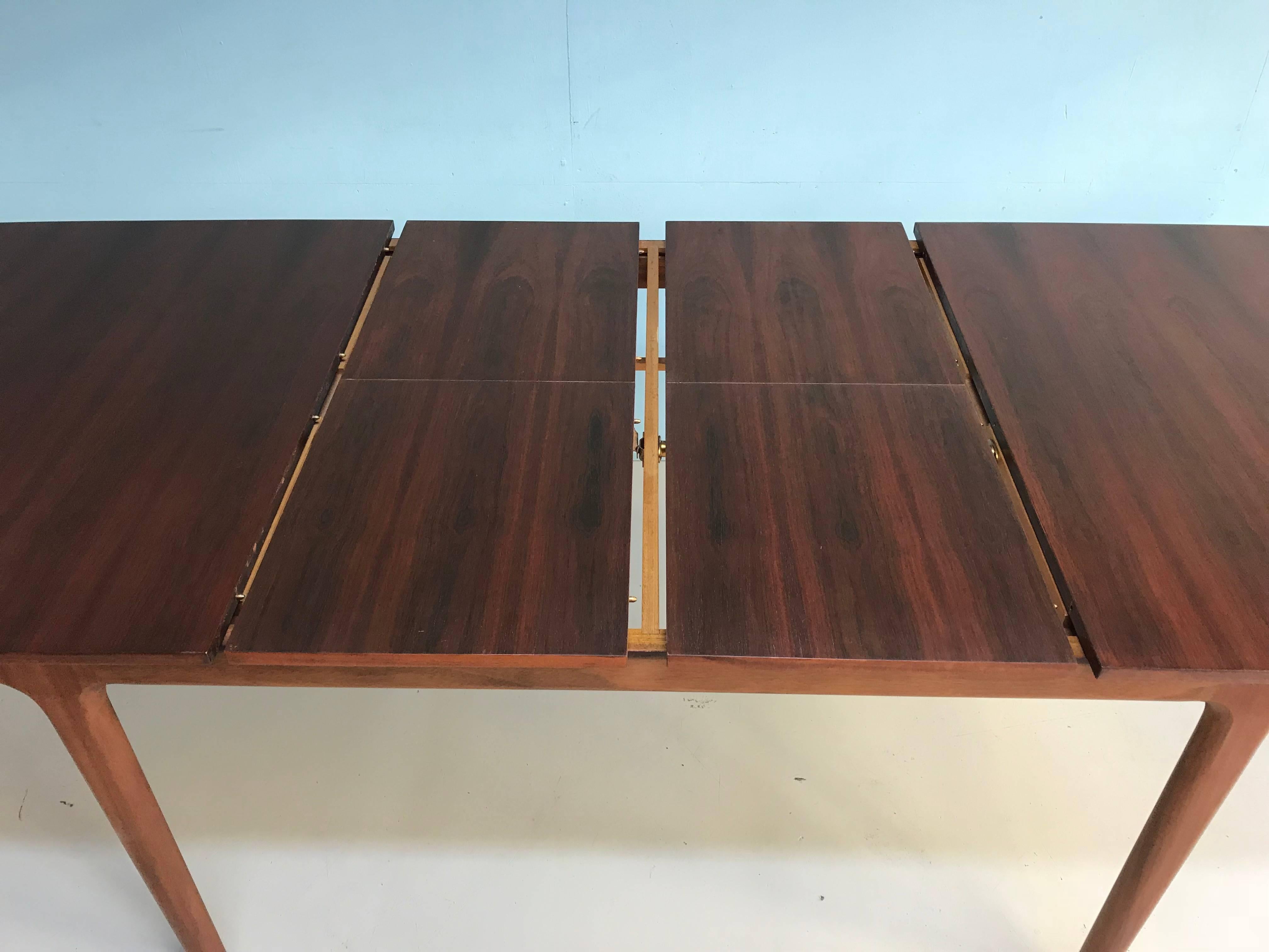 Midcentury Rosewood McIntosh Dining Table For Sale 1