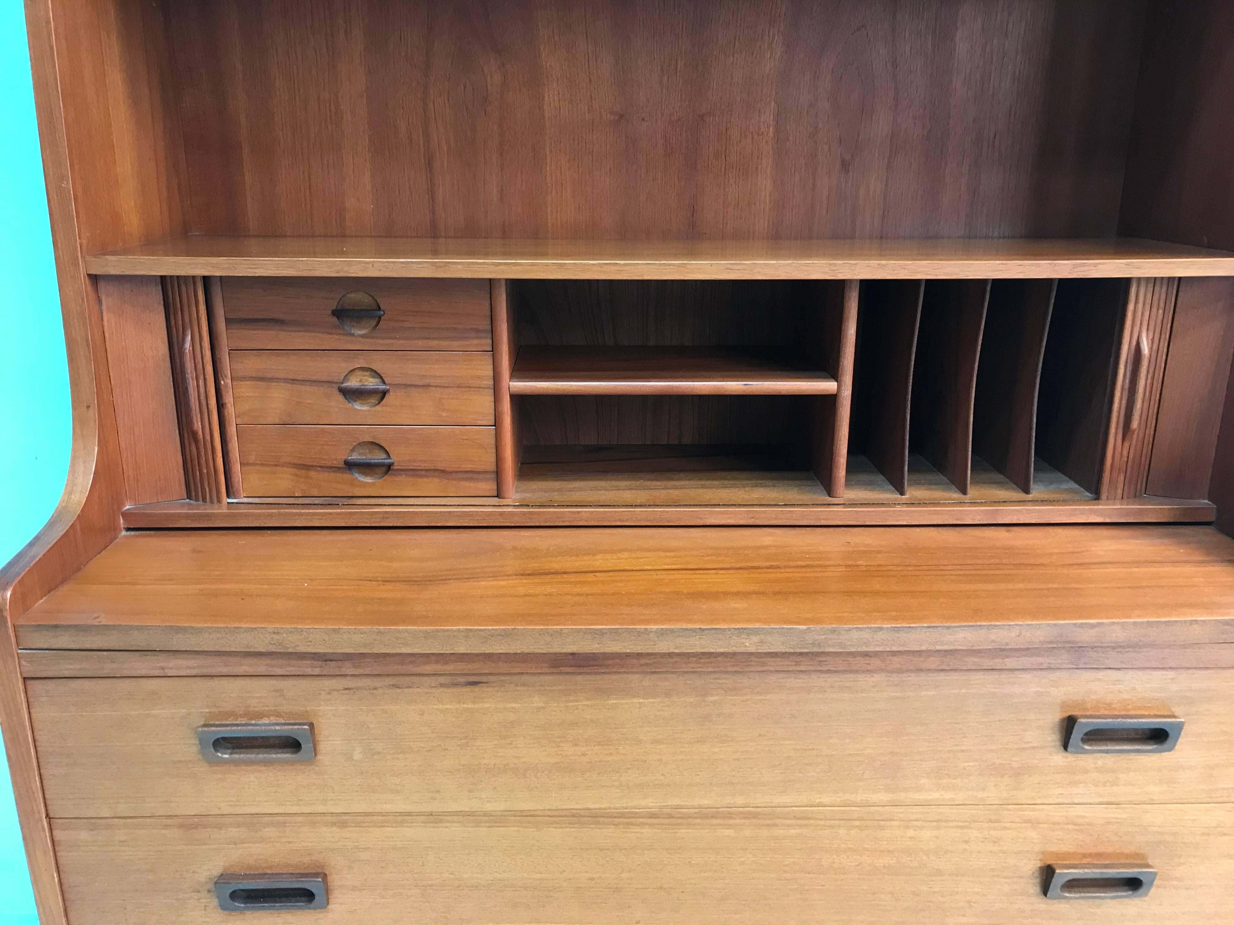 Mid-Century Modern Danish Teak Secretaire 1