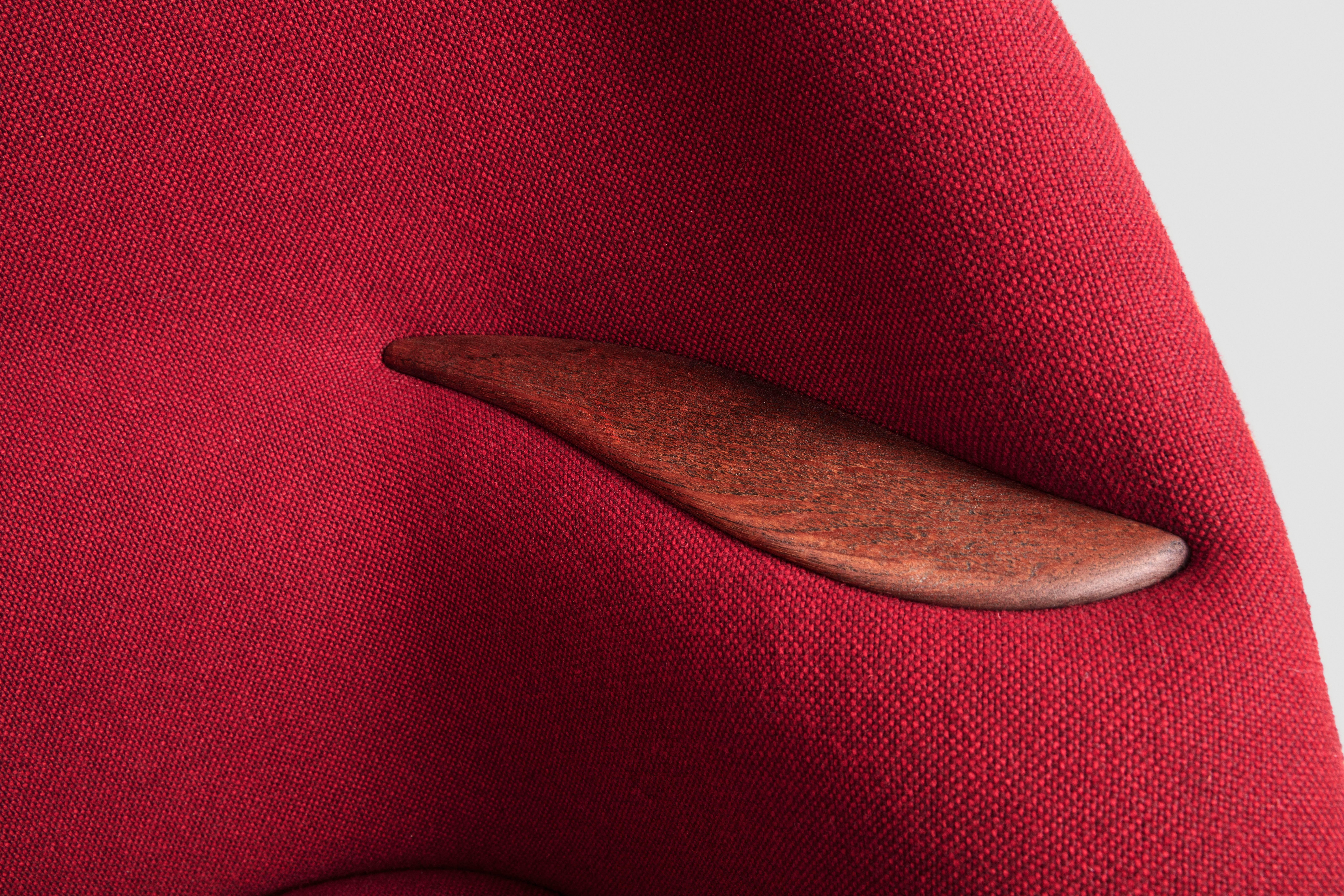 Lounge Chair Designed by Nanna and Jørgen Ditzel in 1956, Danish Produced 1950s For Sale 1
