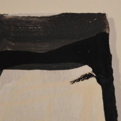 Unique Handmade Contemporary Framed Abstract Painting on Paper with India Ink