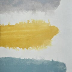 Unique Handmade Contemporary Unframed Paper Abstract Painting with Acrylic Ink