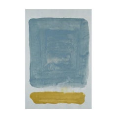 Unique Handmade Contemporary Unframed Paper Abstract Painting with Acrylic Ink