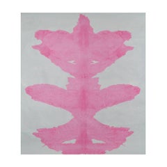 Unique Handmade Contemporary Unframed Paper Abstract Painting with Acrylic Ink