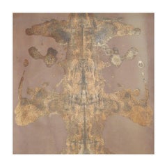 Unique Handmade Contemporary Unframed Paper Abstract Painting with Acrylic Ink