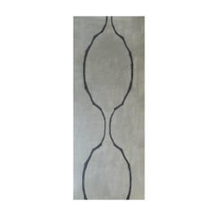Unique Symmetrical Black and Grey Contemporary Wallpaper