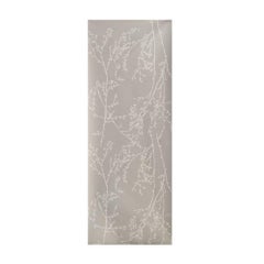 Unique Grey and Cream Contemporary Handprinted Wallpaper Roll