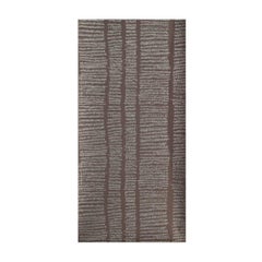 Unique Brown and Pewter Contemporary Handprinted Wallpaper Roll