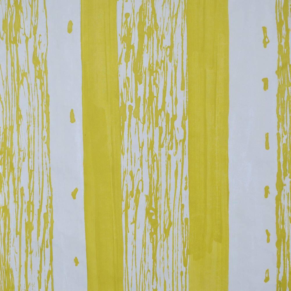 A one-of-a-kind, limited availability yellow and white original design by Porter Teleo ink wash painting on handmade Japanese rice paper offered unframed for easy personalization. Every Porter Teleo Archive is hand-painted by artists, making each