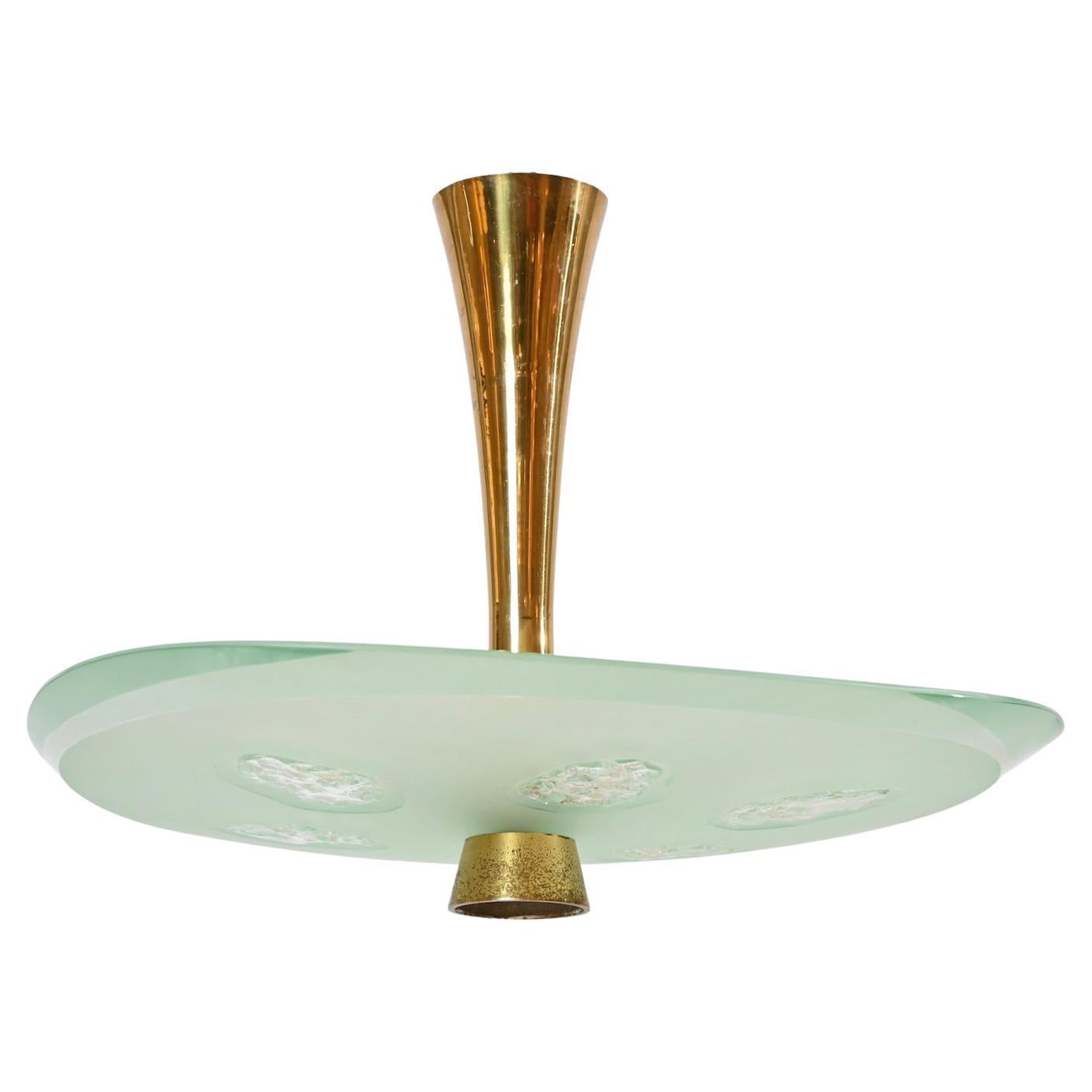 '1748' Model Ceiling Light by Max Ingrand and Dubé for Fontana Arte, Italy, 1957 For Sale