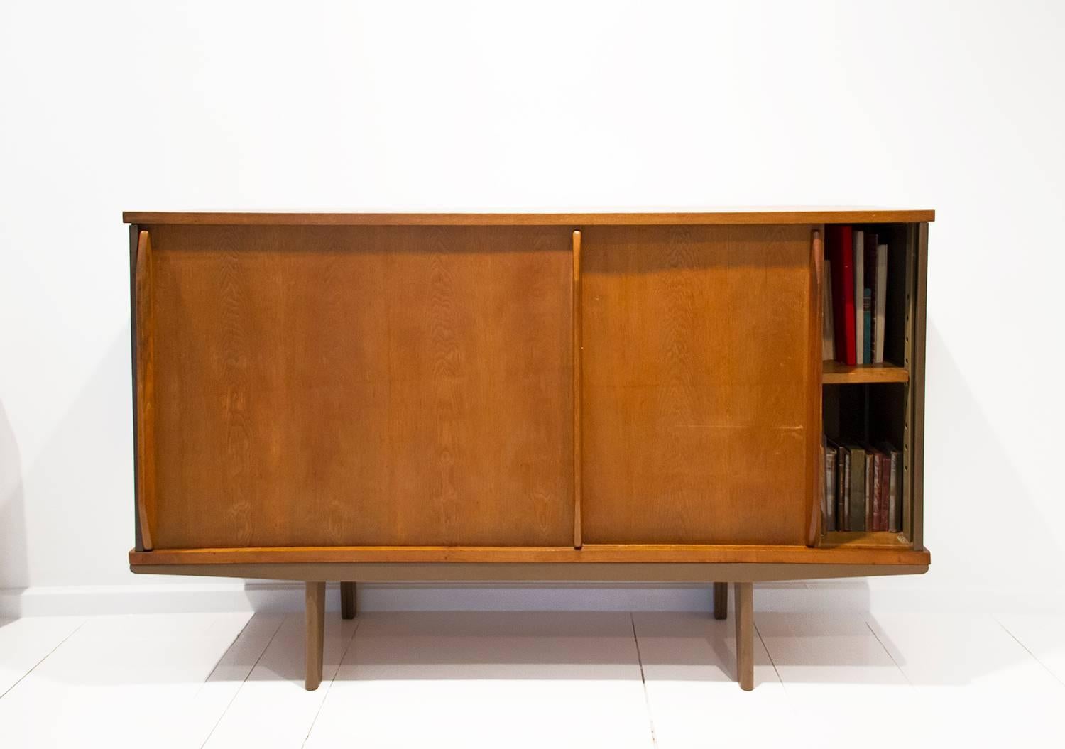 French 'Bahut' Cabinet Designed by Jean Prouve, circa 1950, France For Sale