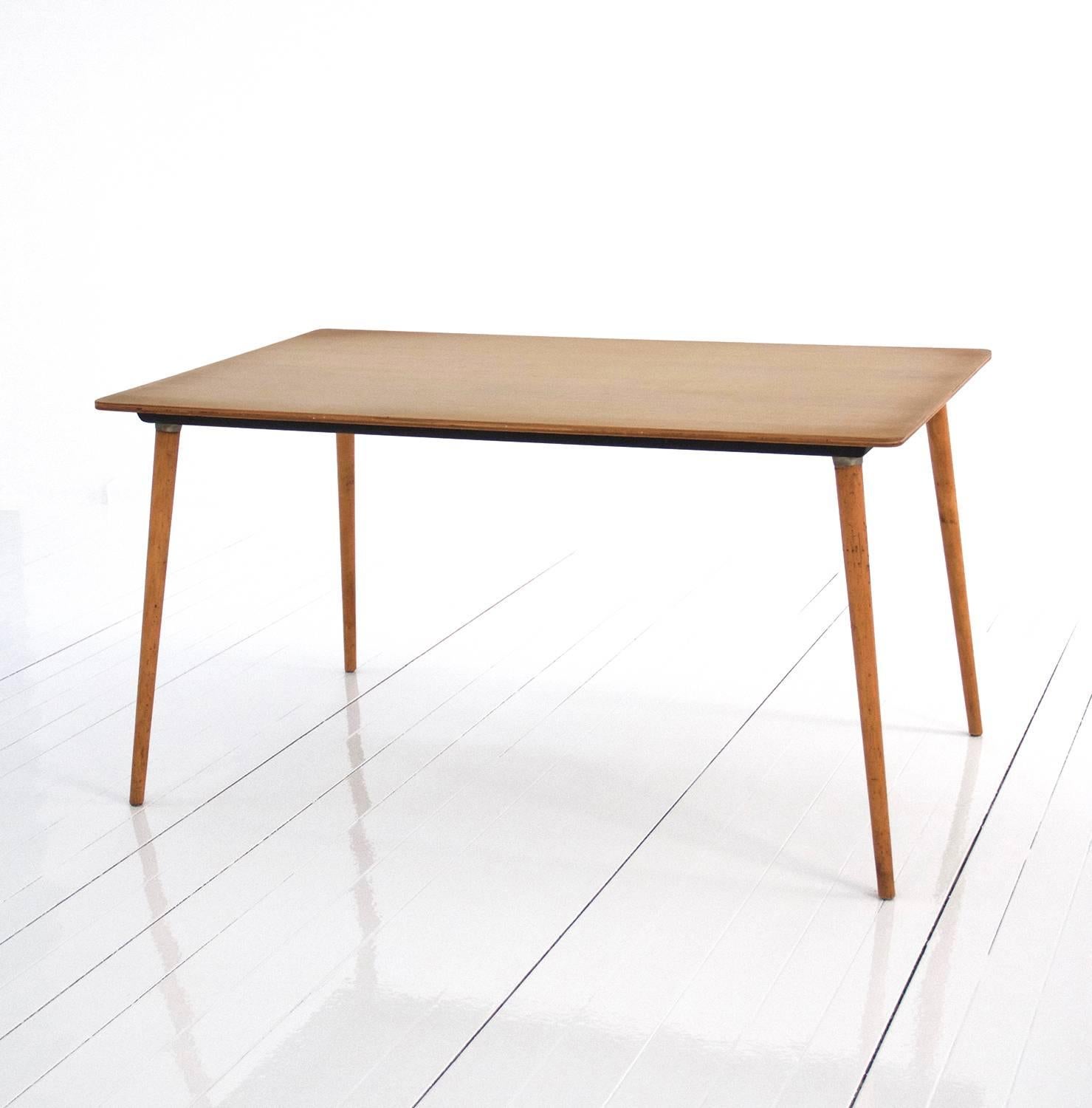 Mid-Century Modern Rare Table Designed by Charles and Ray Eames, Birchwood, 1940s, United States For Sale