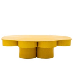 Yellow Coffee Table Designed by Jean-Louis Avril in 1968, Milan, Italy