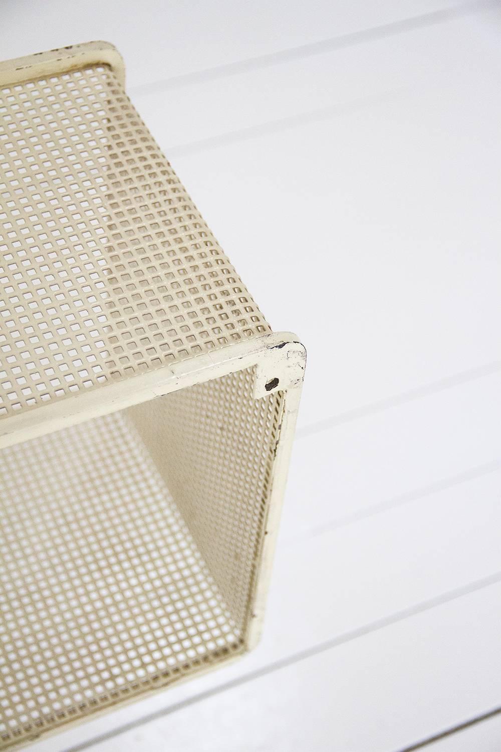 Dedal Wall Shelf by Mathieu Mategot, Perforated Steel, France, circa 1950 For Sale 3