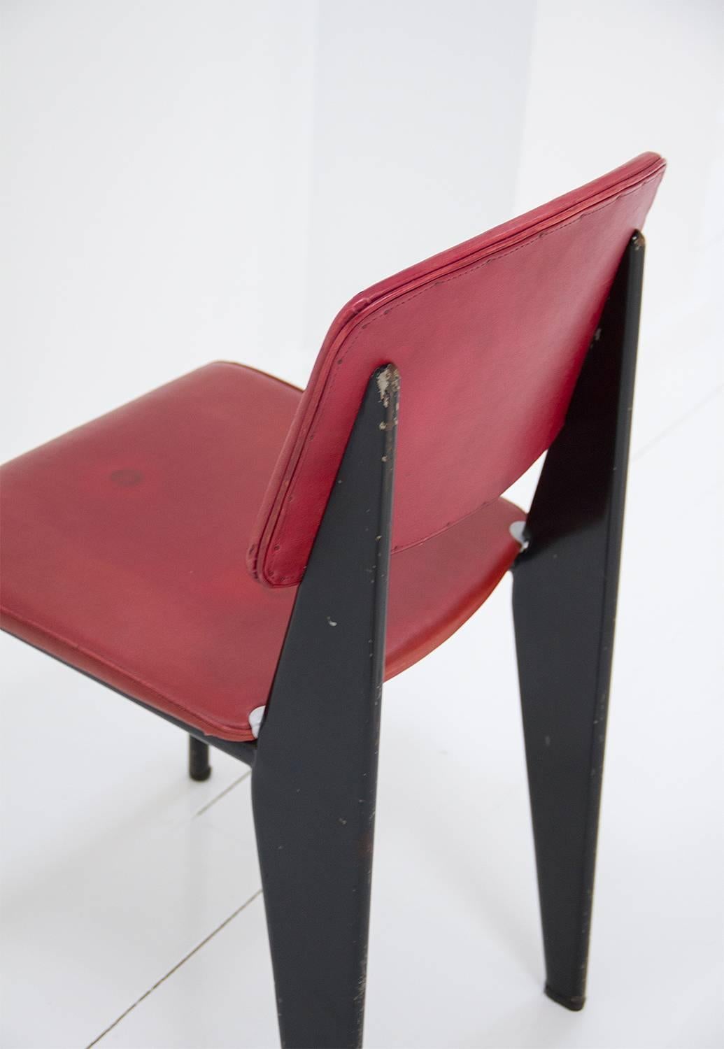 Standard Chair Designed by Jean Prouve, circa 1950, France 1