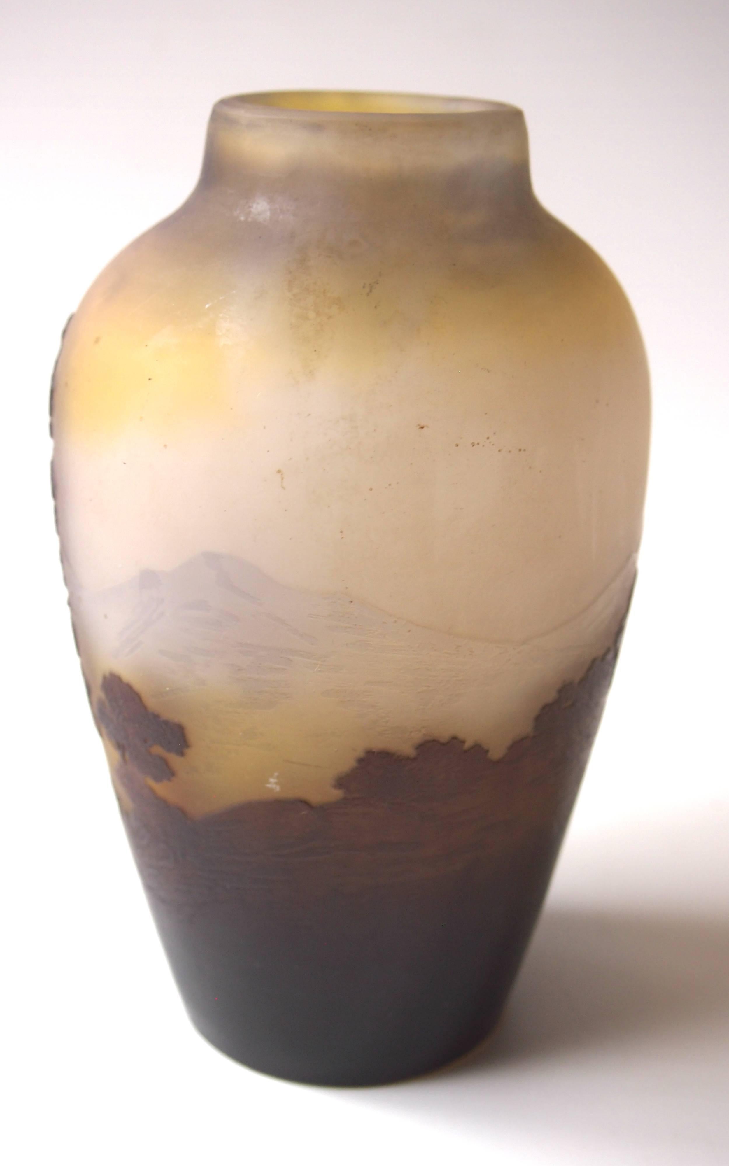 galle vase signed