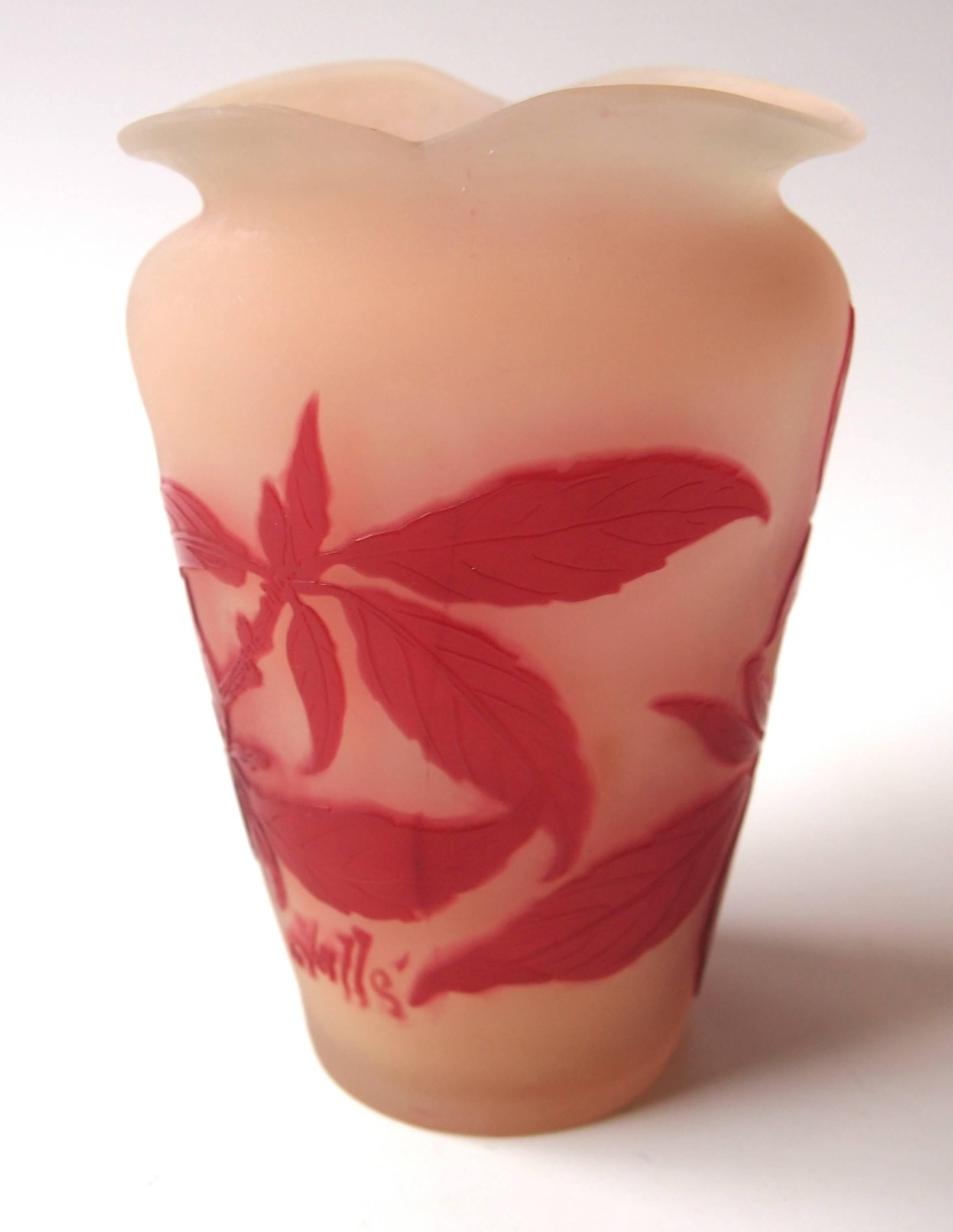 red and white vase