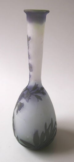Emile Galle Art Nouveau Cameo 'Banjo' Vase