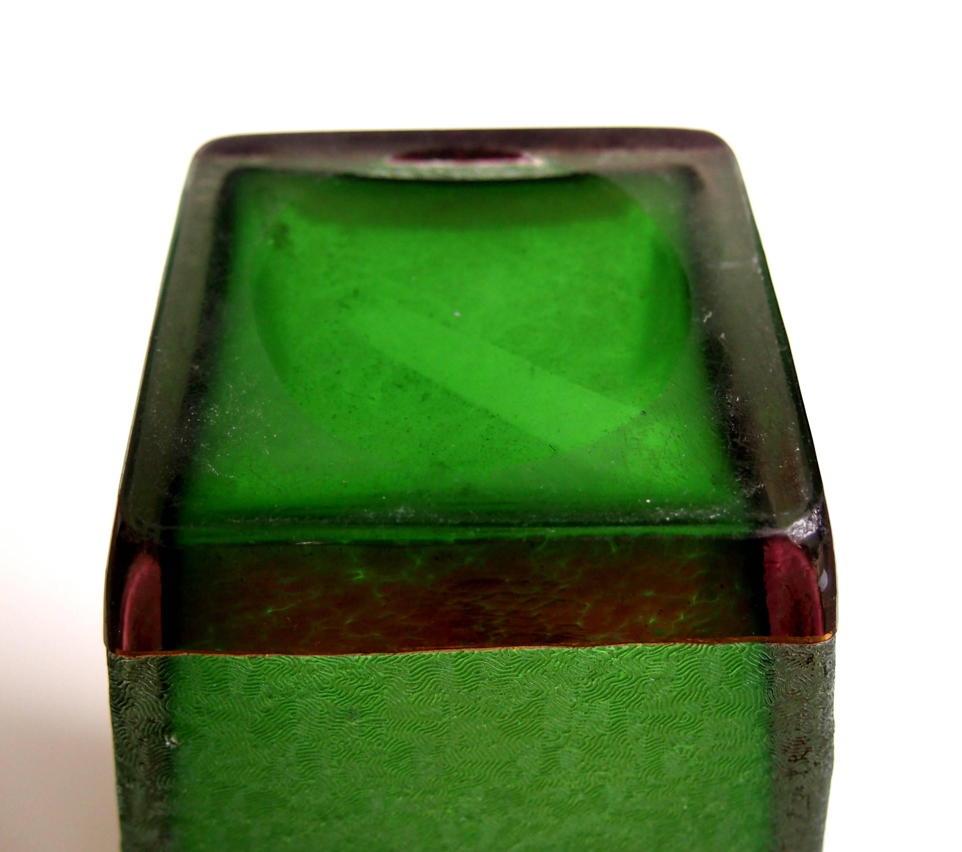 Art Glass Art Nouveau Cameo Vase by Riedel
