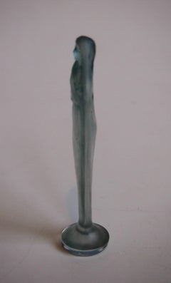 French Rene Lalique 'Figurine Mains Jointes' Glass Cachet