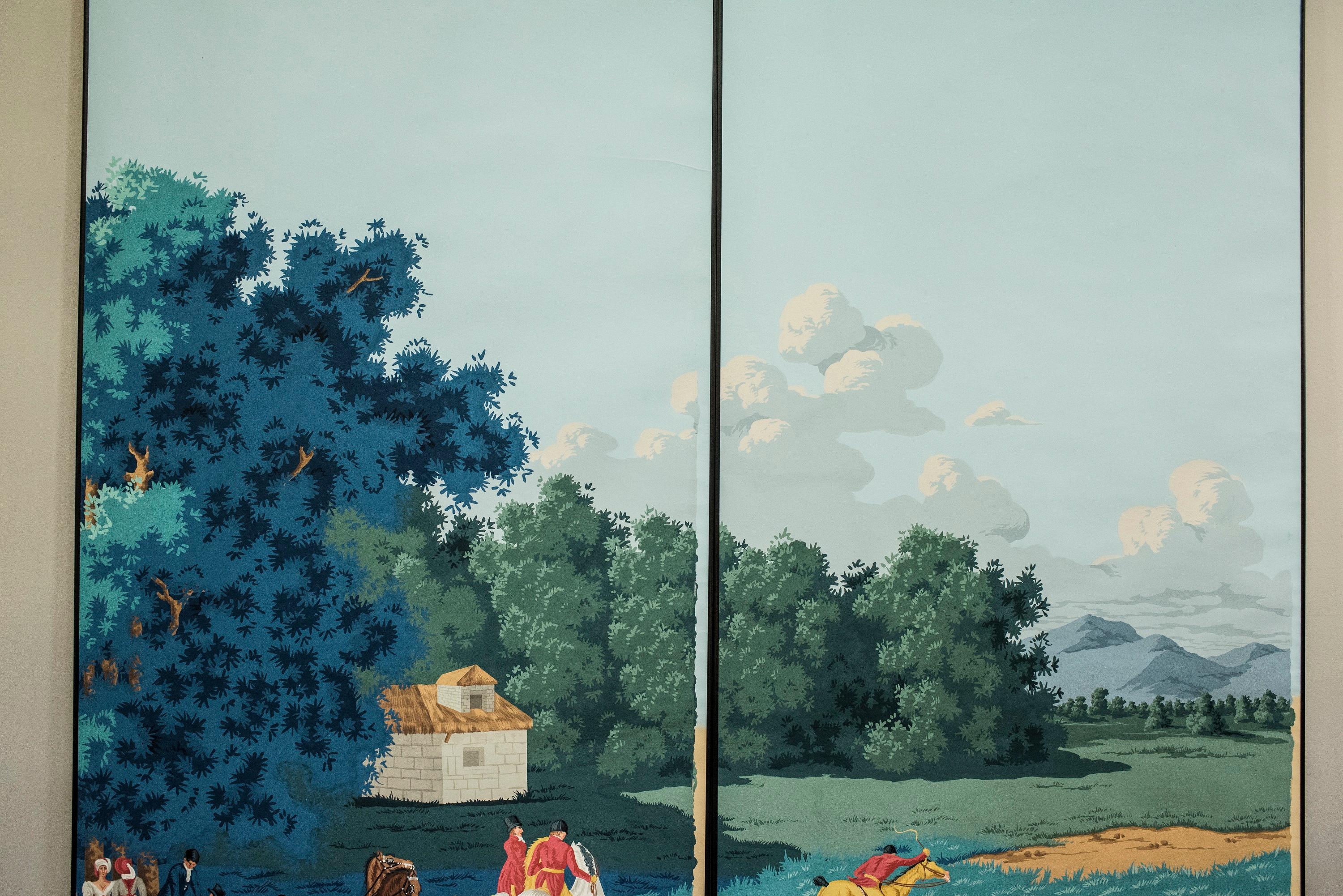 Paper De Gournay Painted couple of 2  Wallpaper from Duarte Pinto Coelho Collection