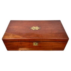 Victorian English ship's desk or travel writing desk