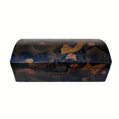 Taisho-Truhe / japanische Truhe, Urushi-e-Lack, Taisho-Ära