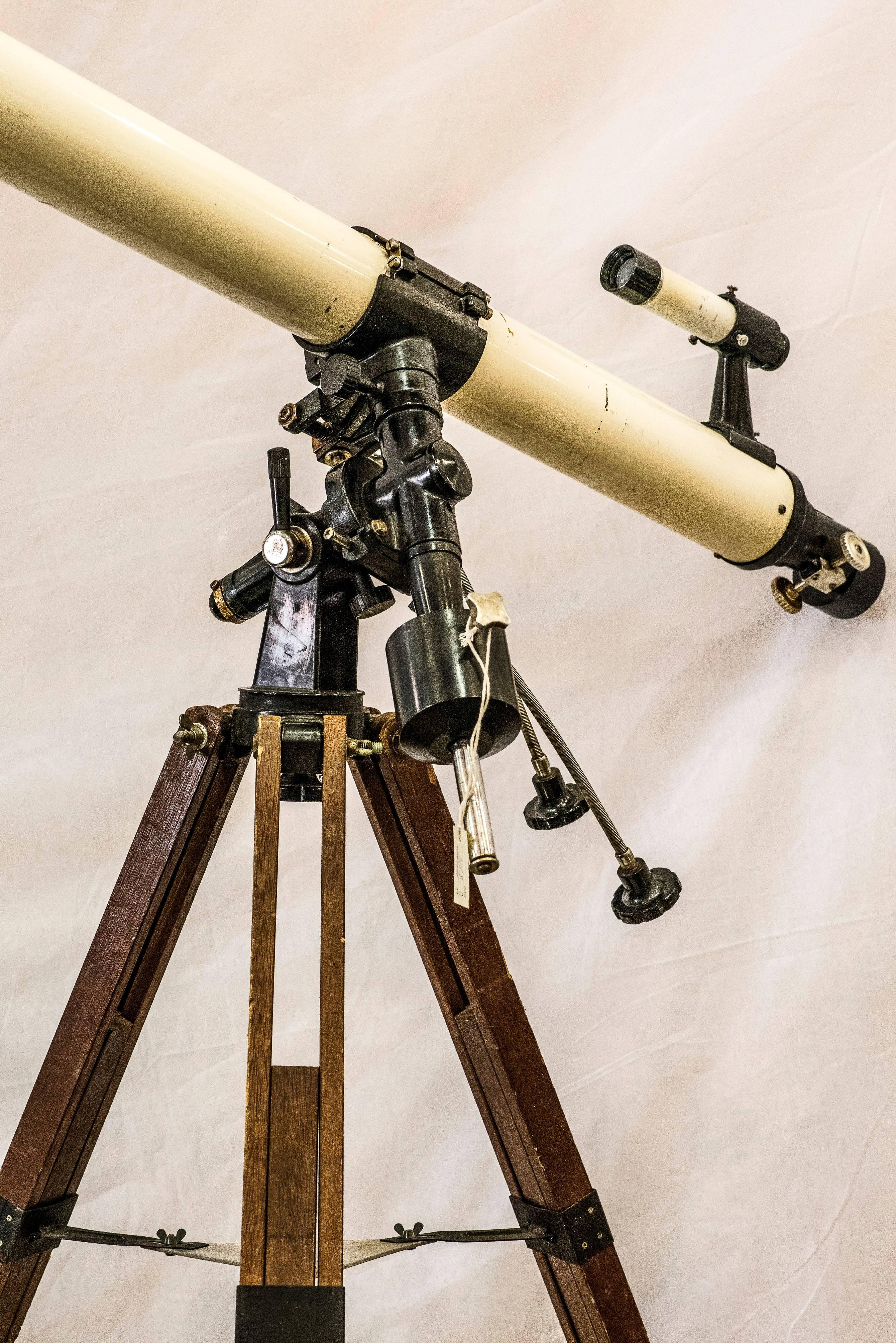 Mid-Century Modern Large Astronomical Japanese Telescope