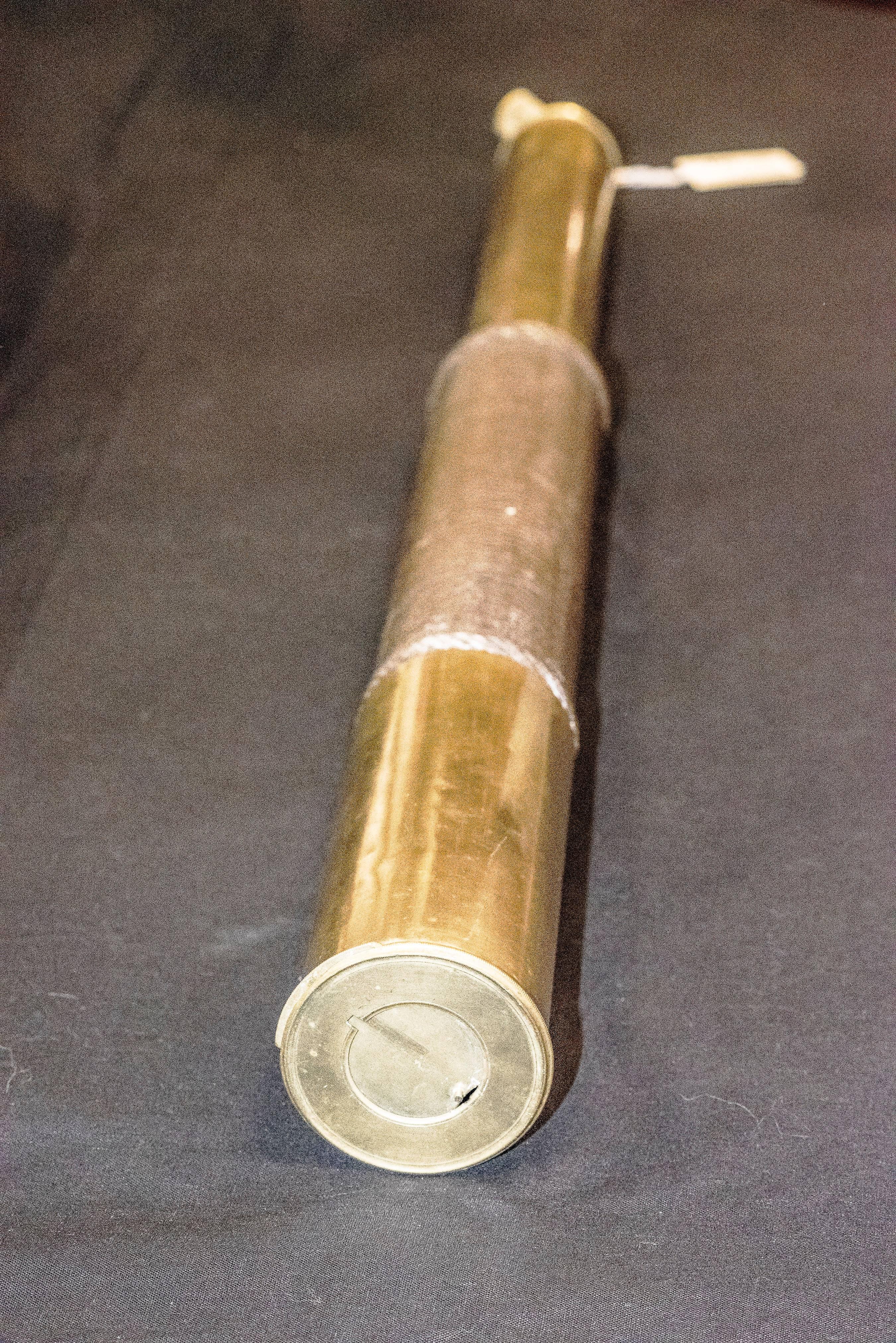 19th Century Bronze and Leather English Telescope 1