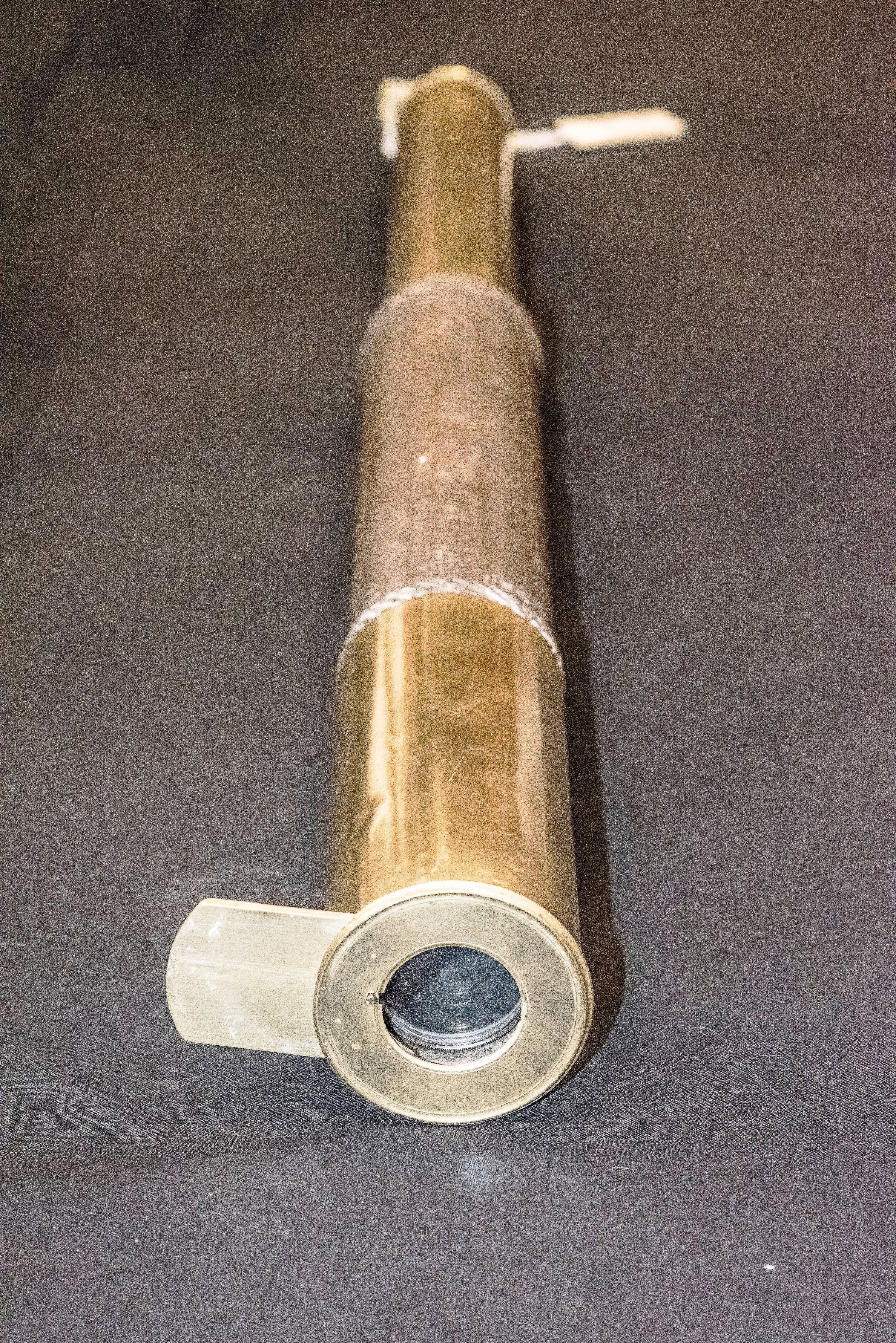 19th Century Bronze and Leather English Telescope 2