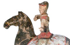 Han Horse with Rider 'Archer' 200 BC, TL Certificate 'Ralf Kotalla'