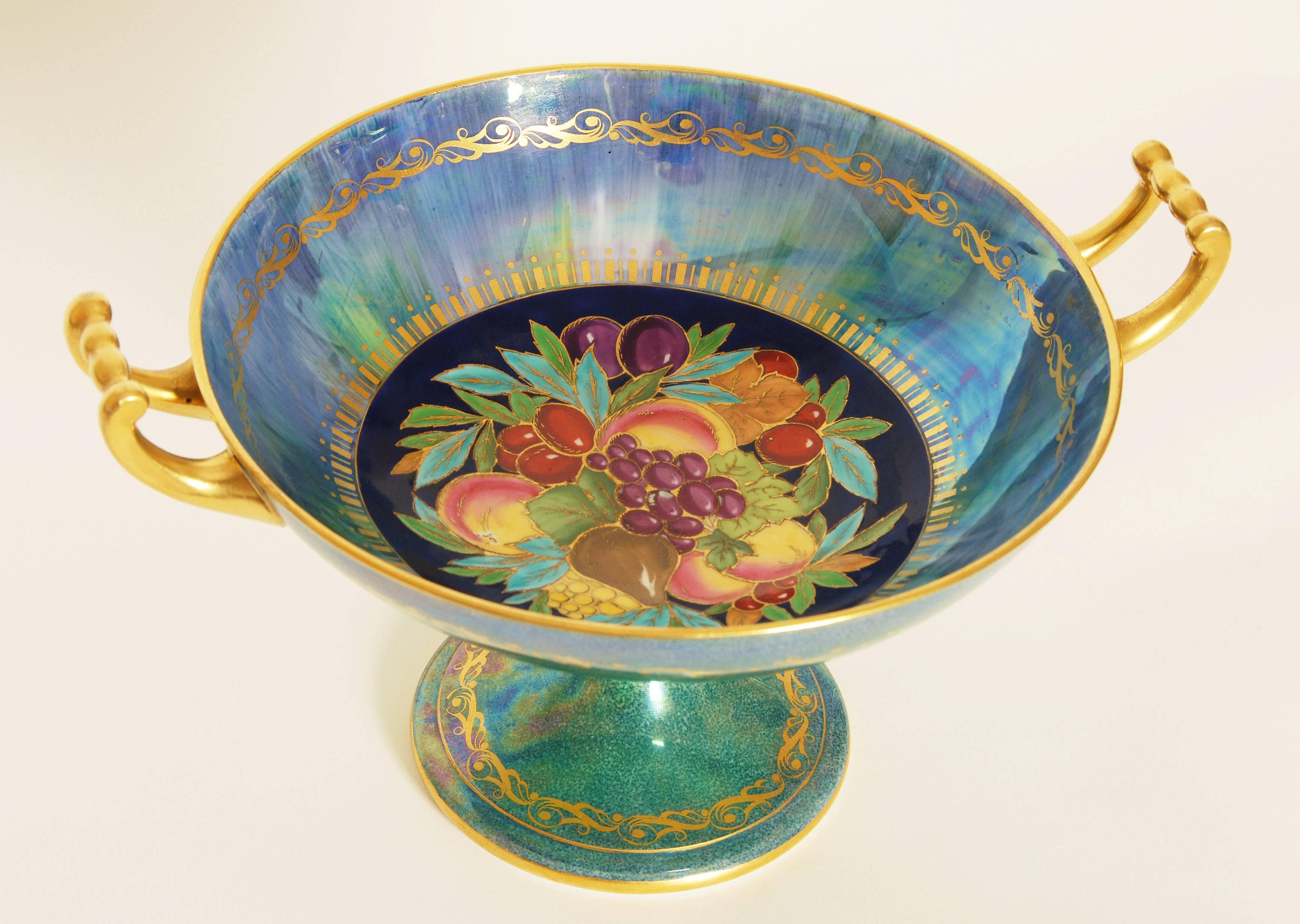 British Victorian Minton Lustreware Bowl For Sale