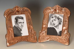 Pair of Arts & Crafts Copper Picture Frames