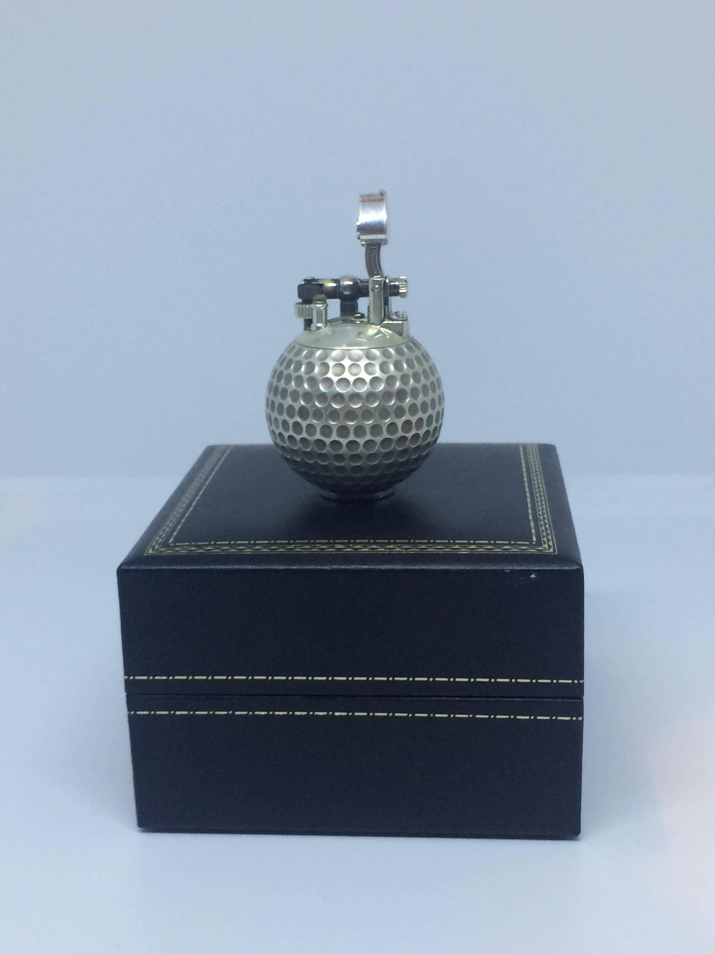 British Dunhill Golf Ball Table Lighter For Sale