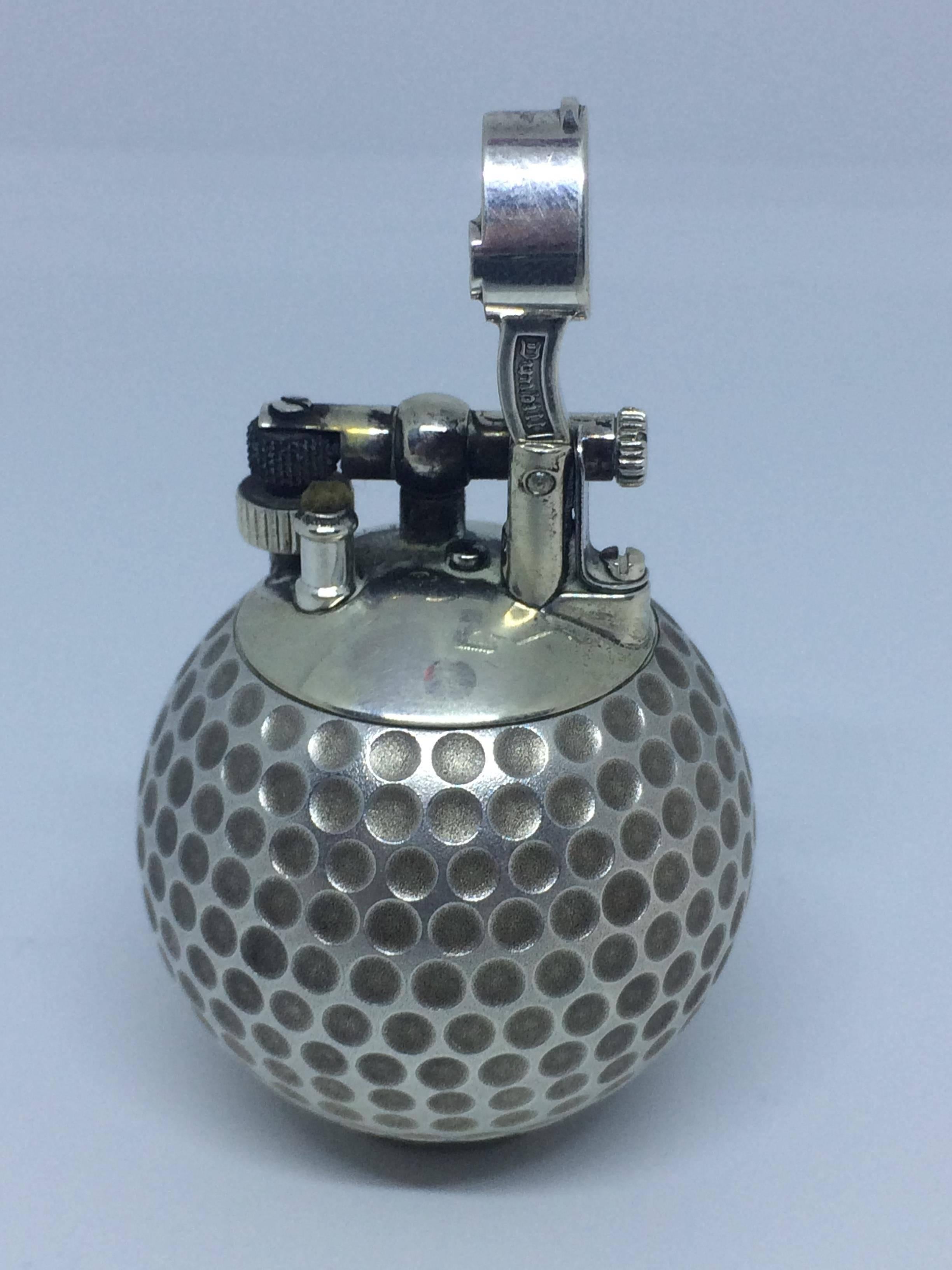20th Century Dunhill Golf Ball Table Lighter For Sale