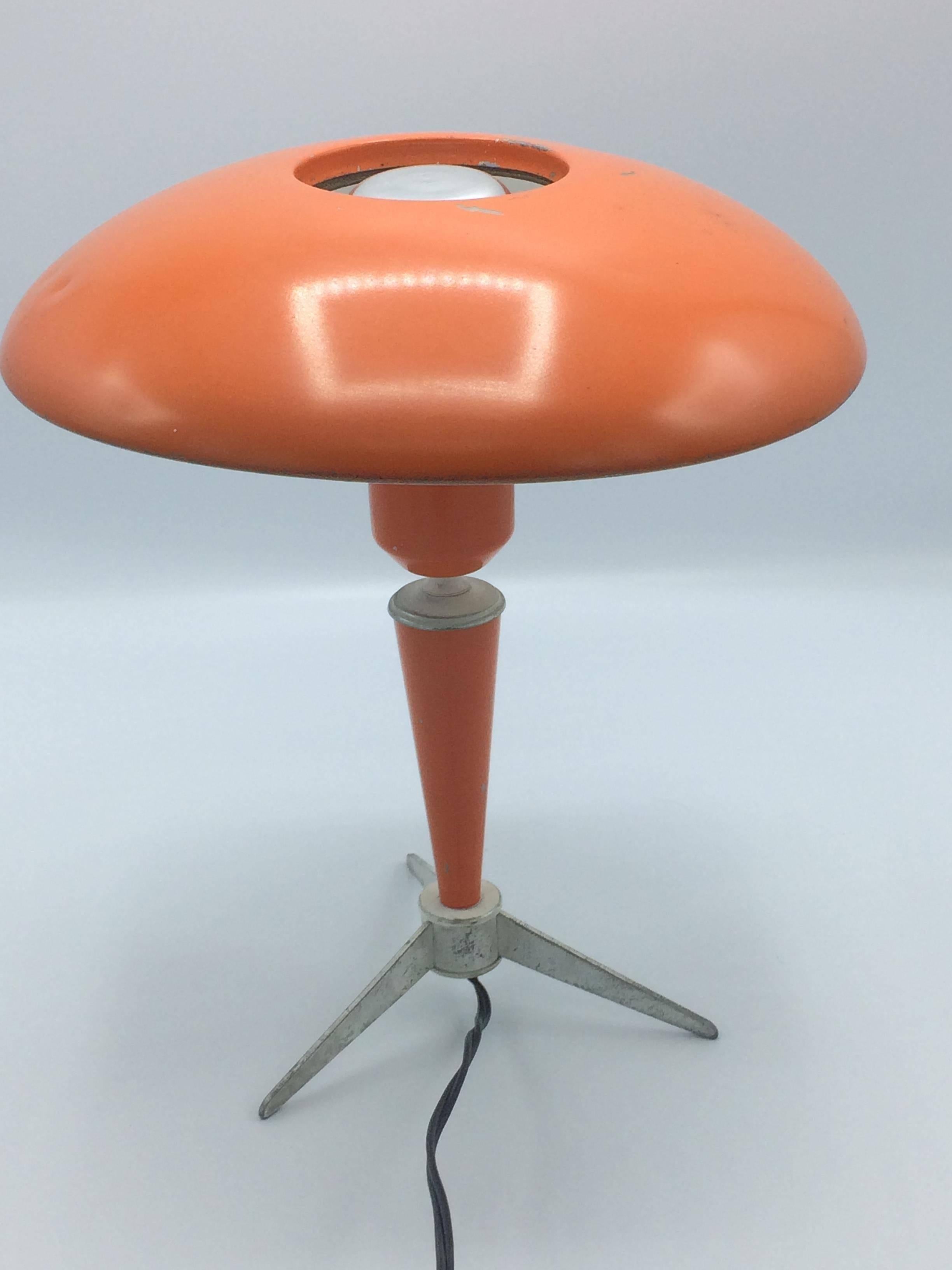 Dutch Tripod UFO Desk Lamp by Louis Kalff for Philips, 1950s For Sale