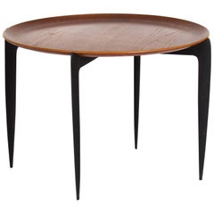 Midcentury Round Tray Table by H. Engholm & S.A. Willumsen for Fritz Hansen