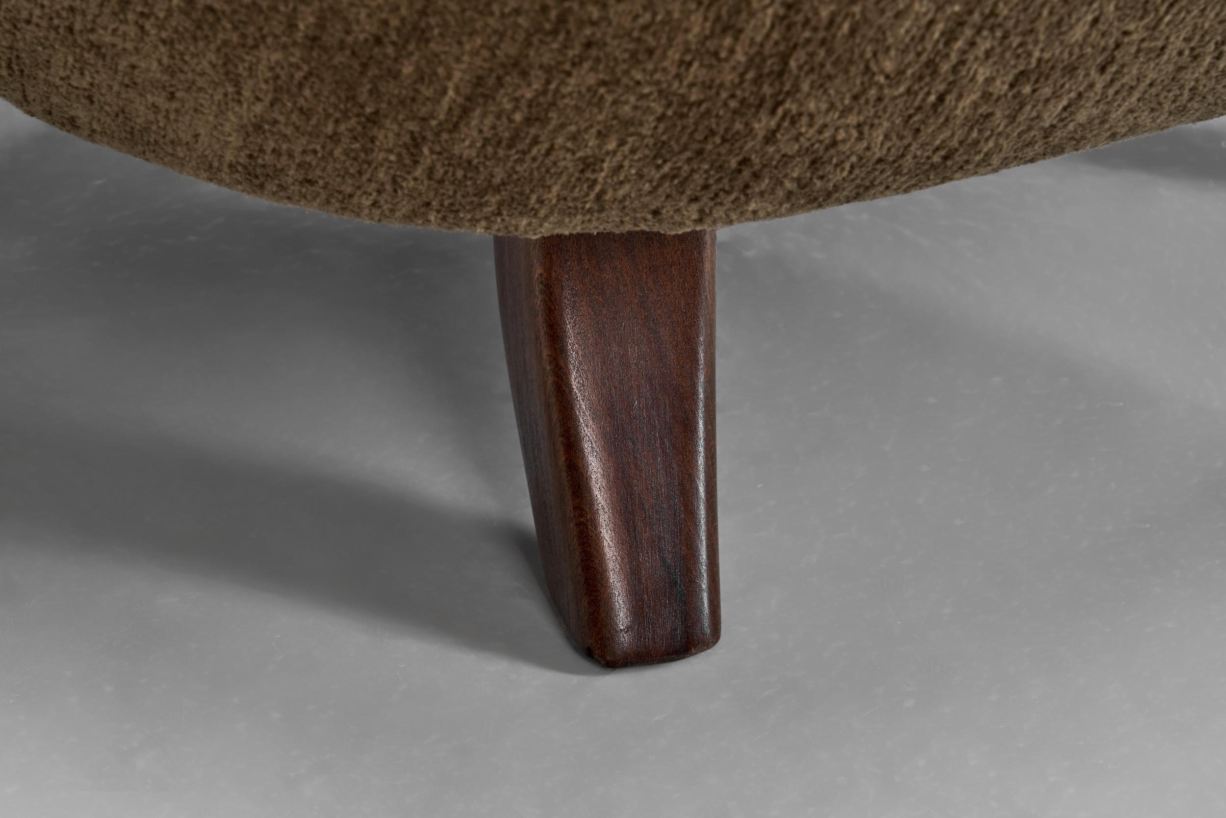Poltrona scandinava imbottita in Oak di Berga Möbler, Svezia, anni '40 in vendita 8